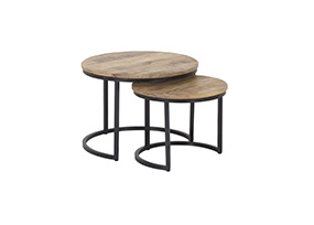 Houten bijzettafels Houten bijzettafels