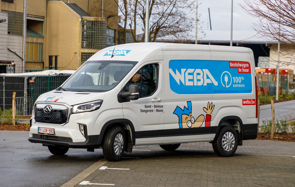WEBA Gent rijdt de toekomst in met twee elektrische bestelwagens