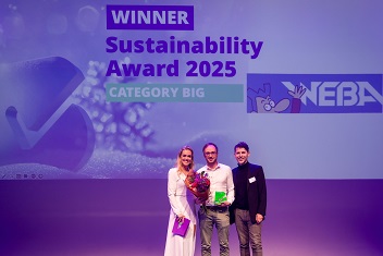 WEBA wint Becom Award ‘Sustainability’ (categorie Big)