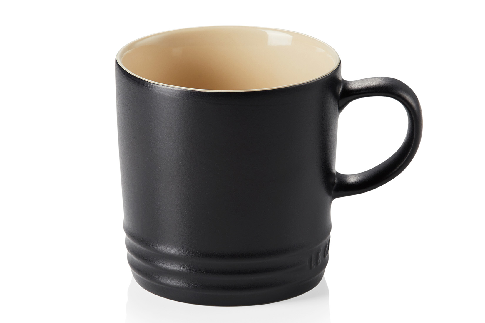 Mok Le Creuset 35cl mat zwart