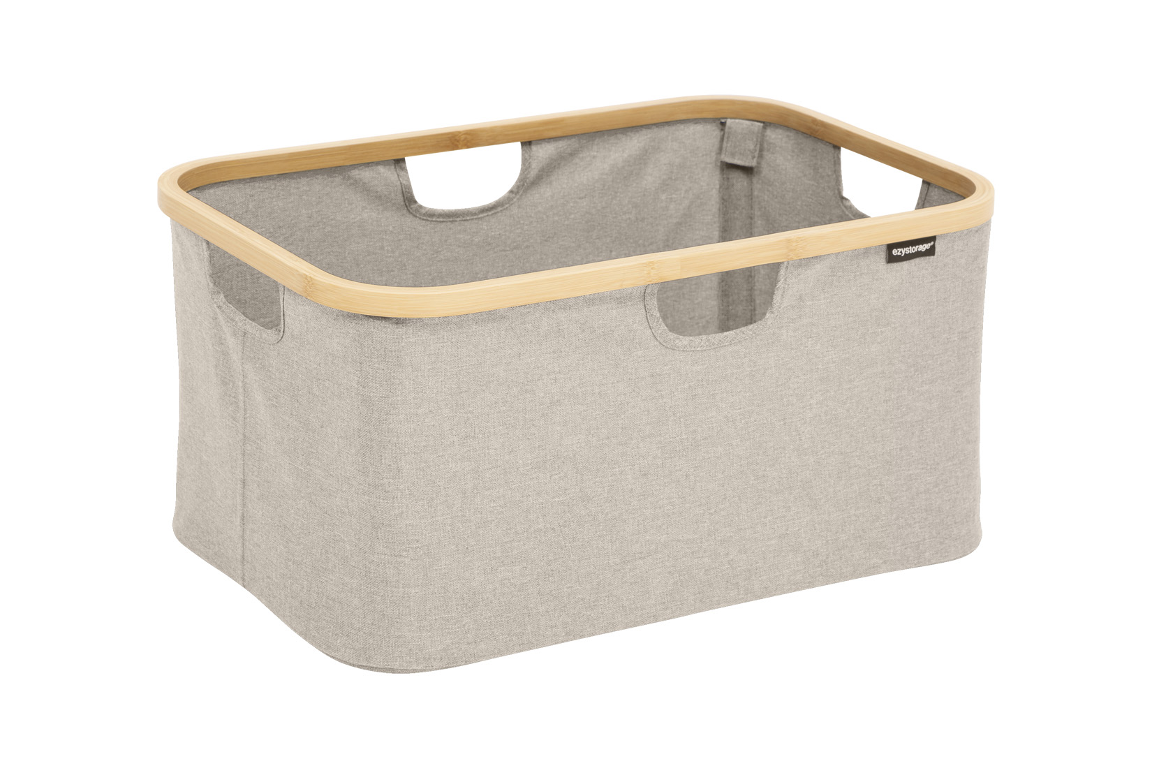 Opbergmand Tidy Box inklapbaar 57x37x27cm - polyestervezel & bamboe - beige
