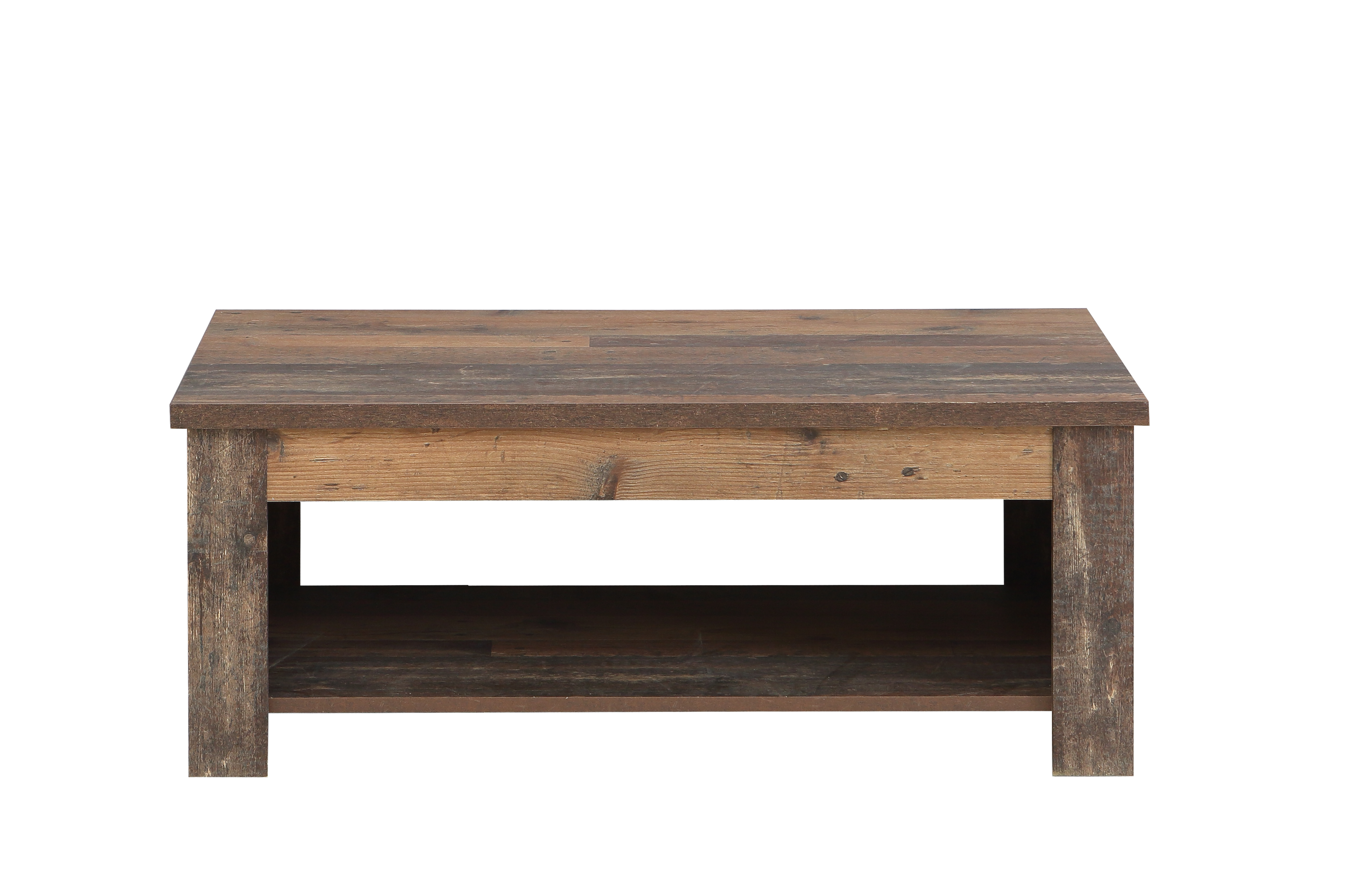 Table basse Clif 110x65cm - décor - old wood & beton foncé
