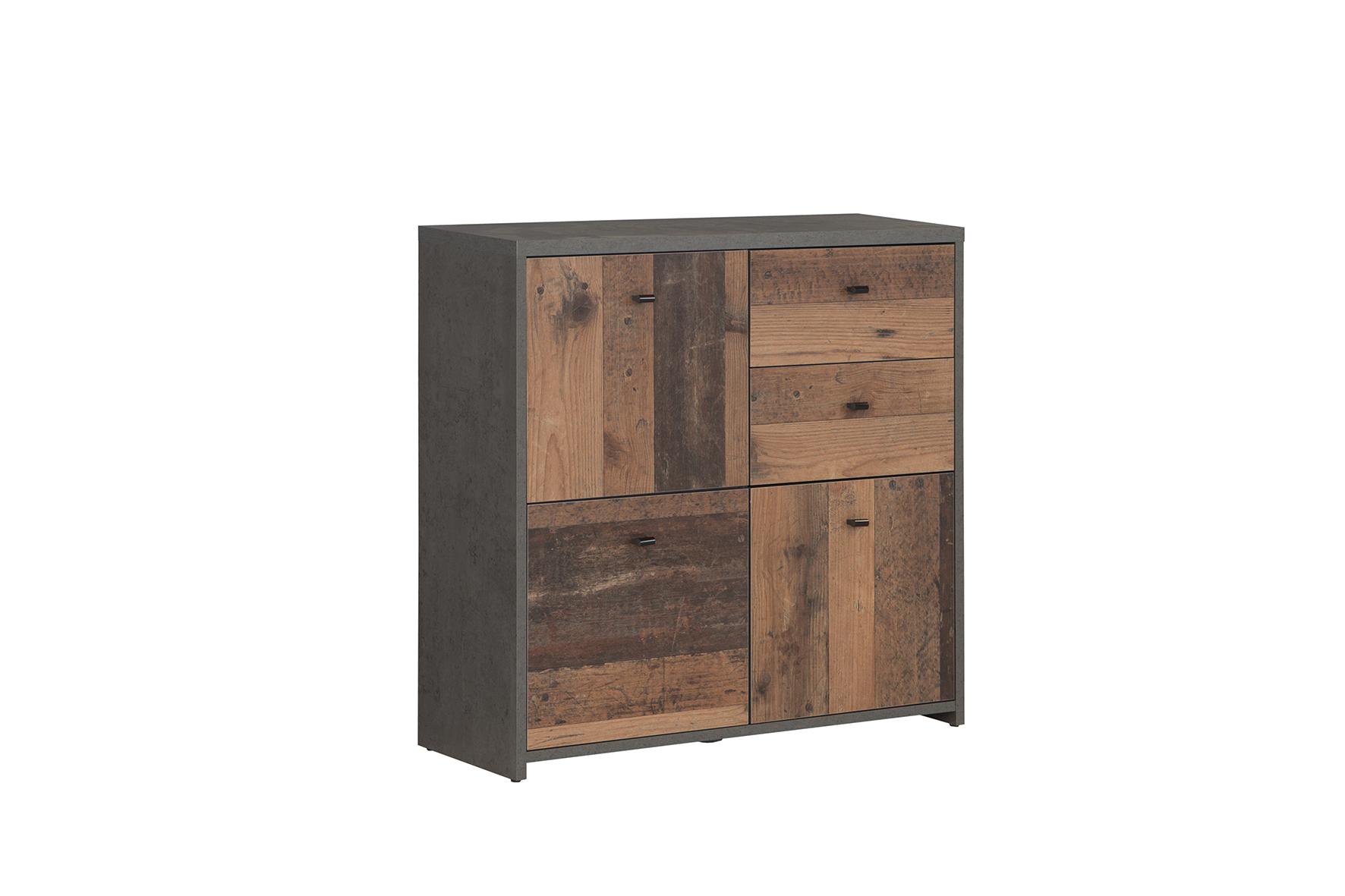 Commode Best Chest 77x30x78cm - décor - old wood & béton