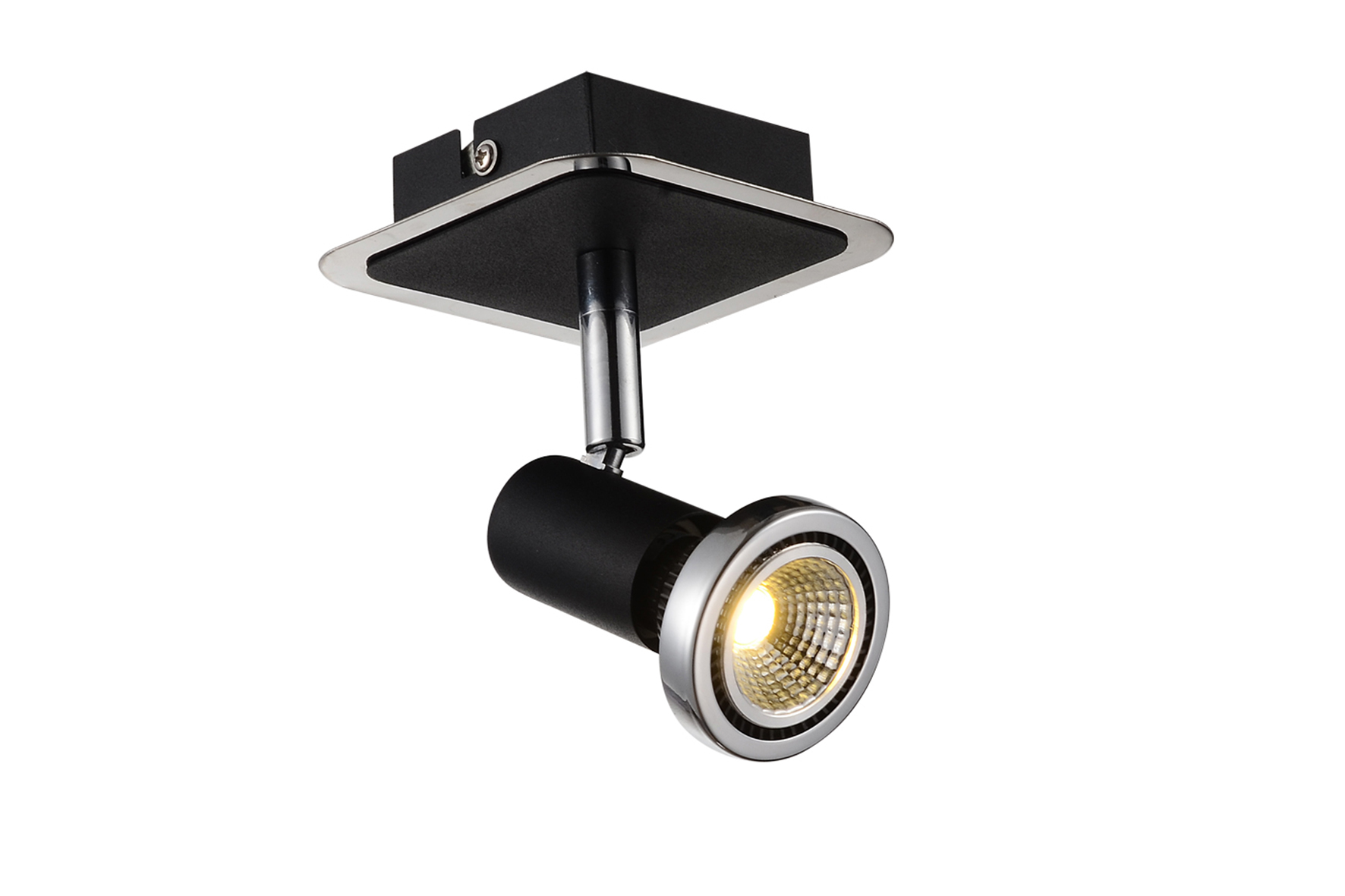 Wandspot chroom zwart 5W  GU10