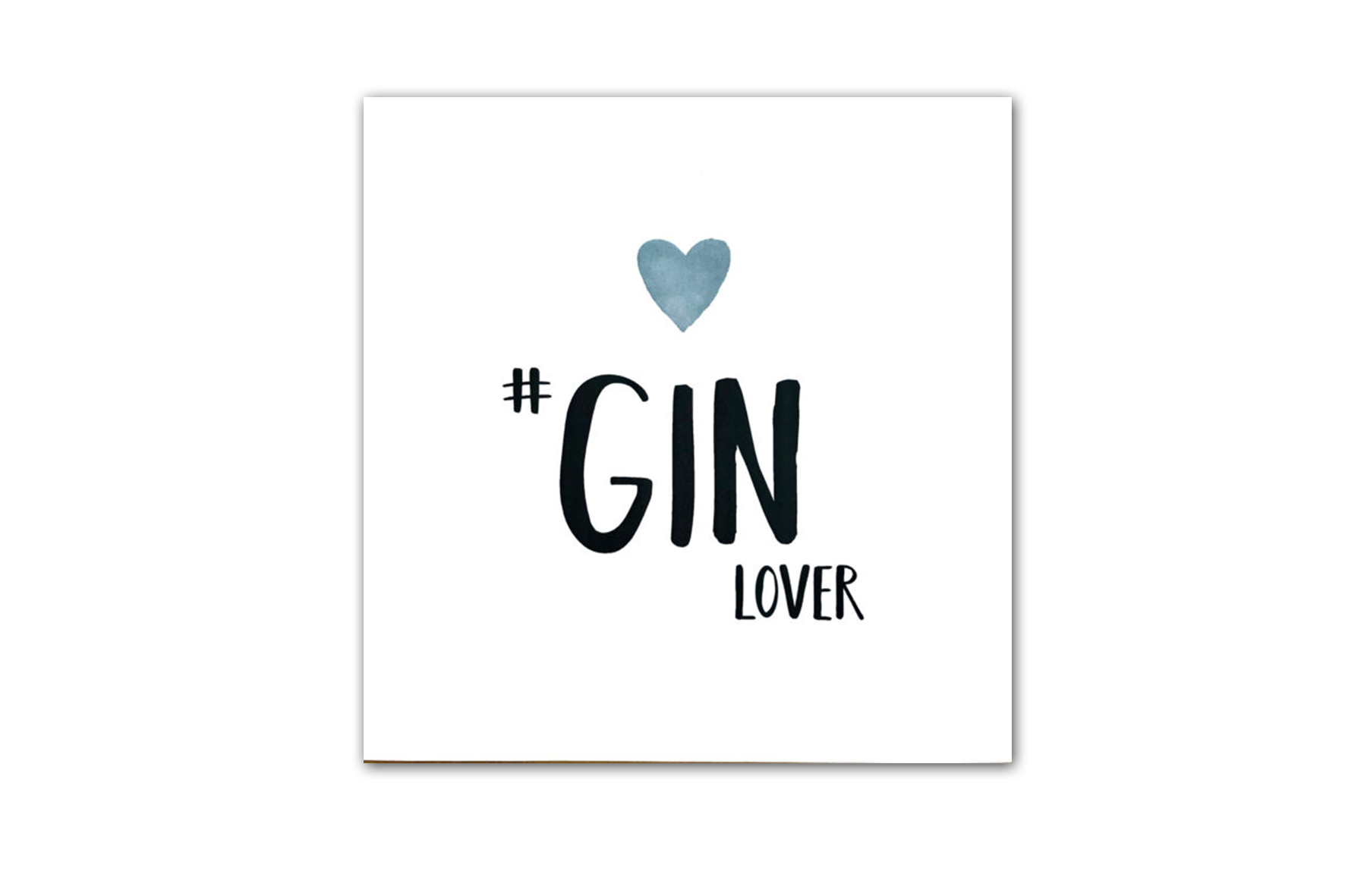 Serviette Gin Lover 25x25cm - papier - wit 20 stuks