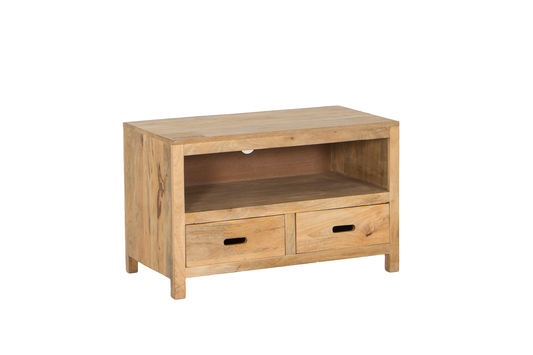 Tv-meubel Ploutos 89x48cm - mango massief - naturel