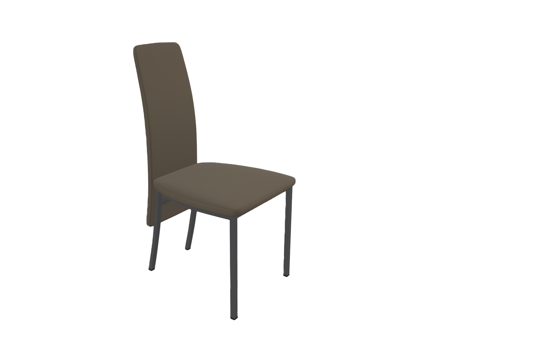 Chaise Elyn  45x64x100cm - similicuir - taupe