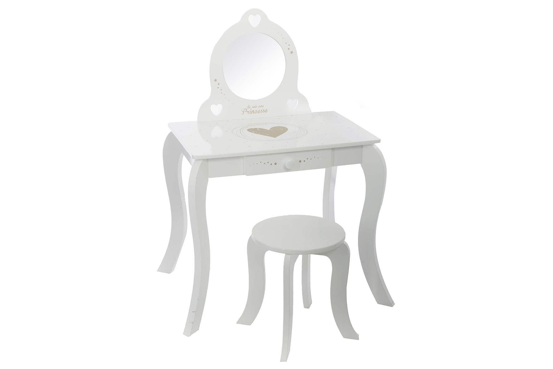 Aarde optie martelen Make-up tafel Kids met spiegel 69x50,5x92cm - WEBA Meubelen - WEBA meubelen