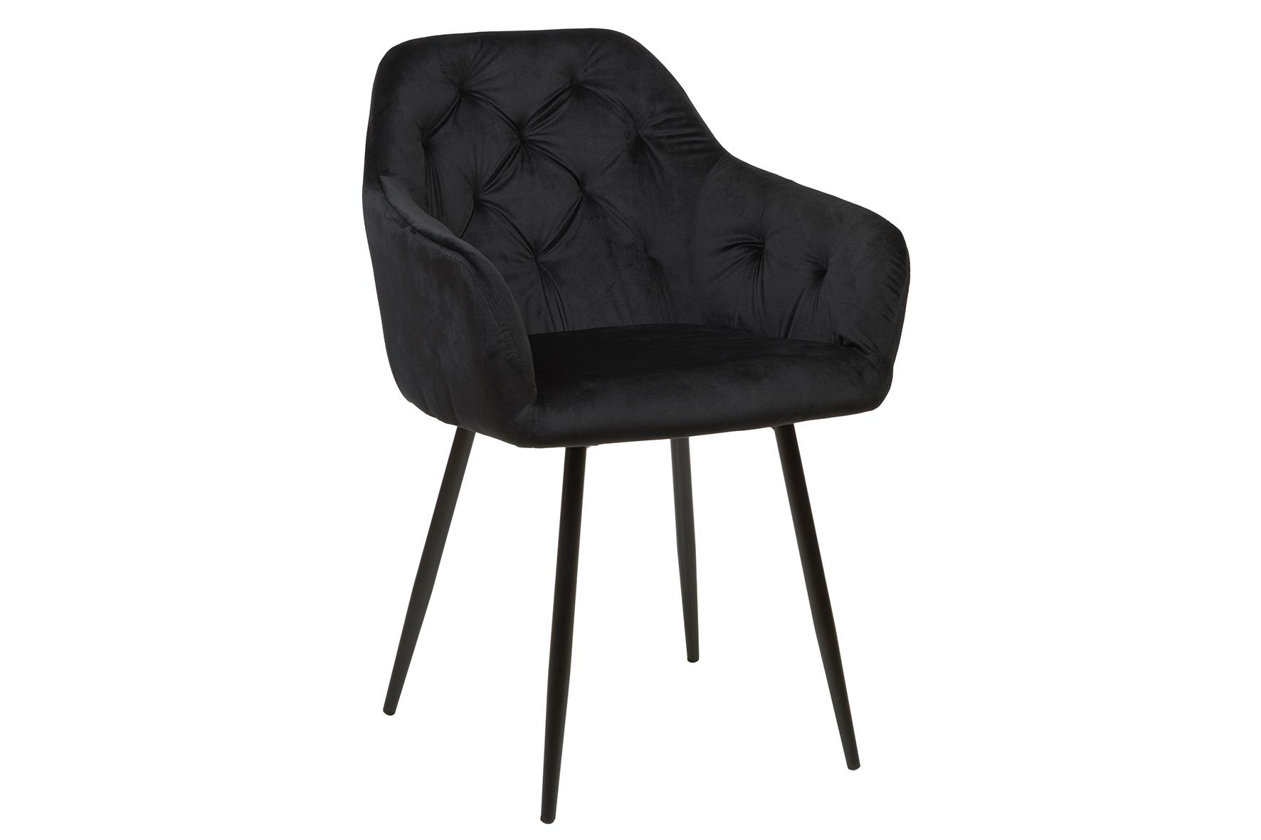 Chaise 58x60x82cm - fibre polyester - noir
