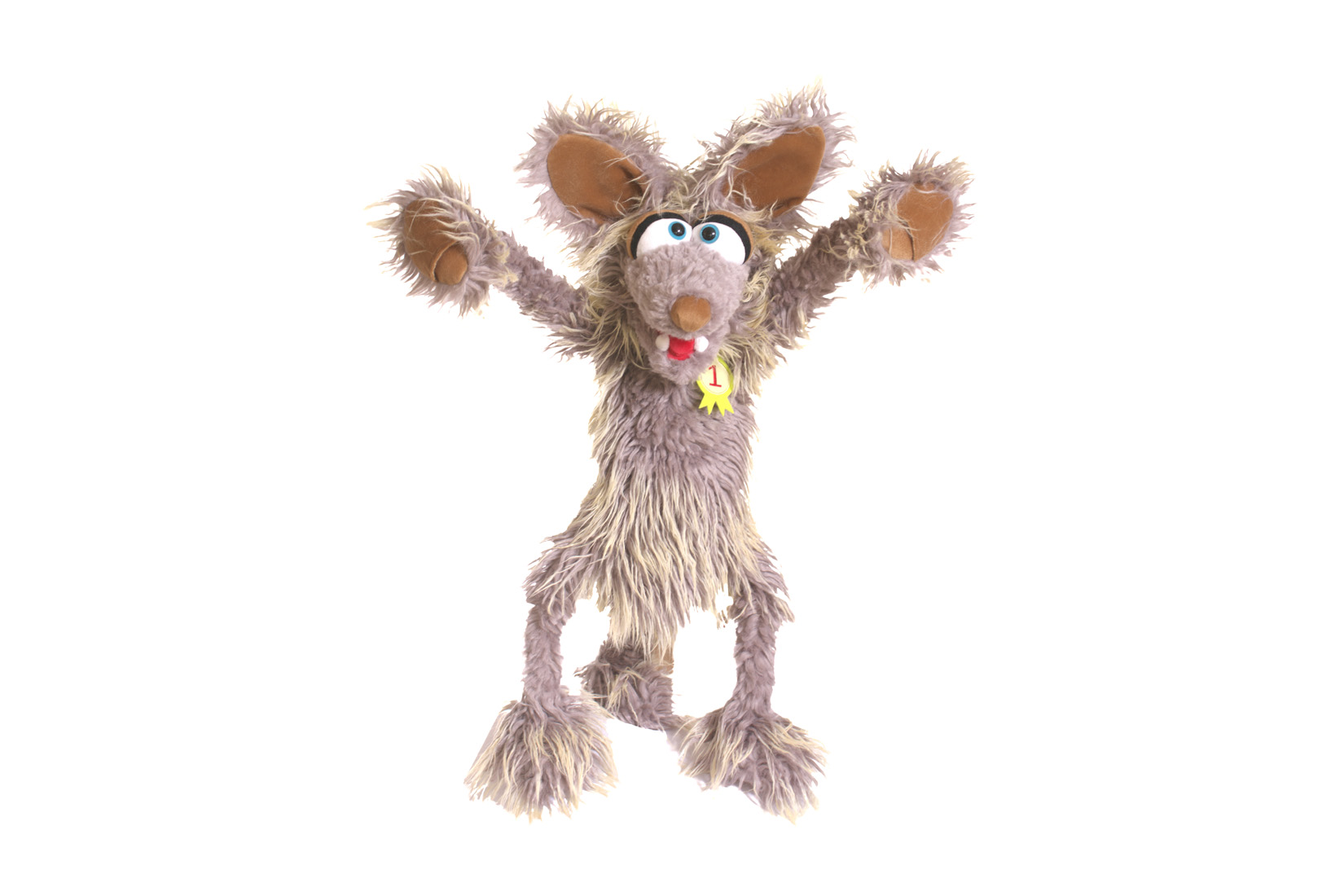Handpop coyote Jörg Schlawenski H63cm - polyester - beige