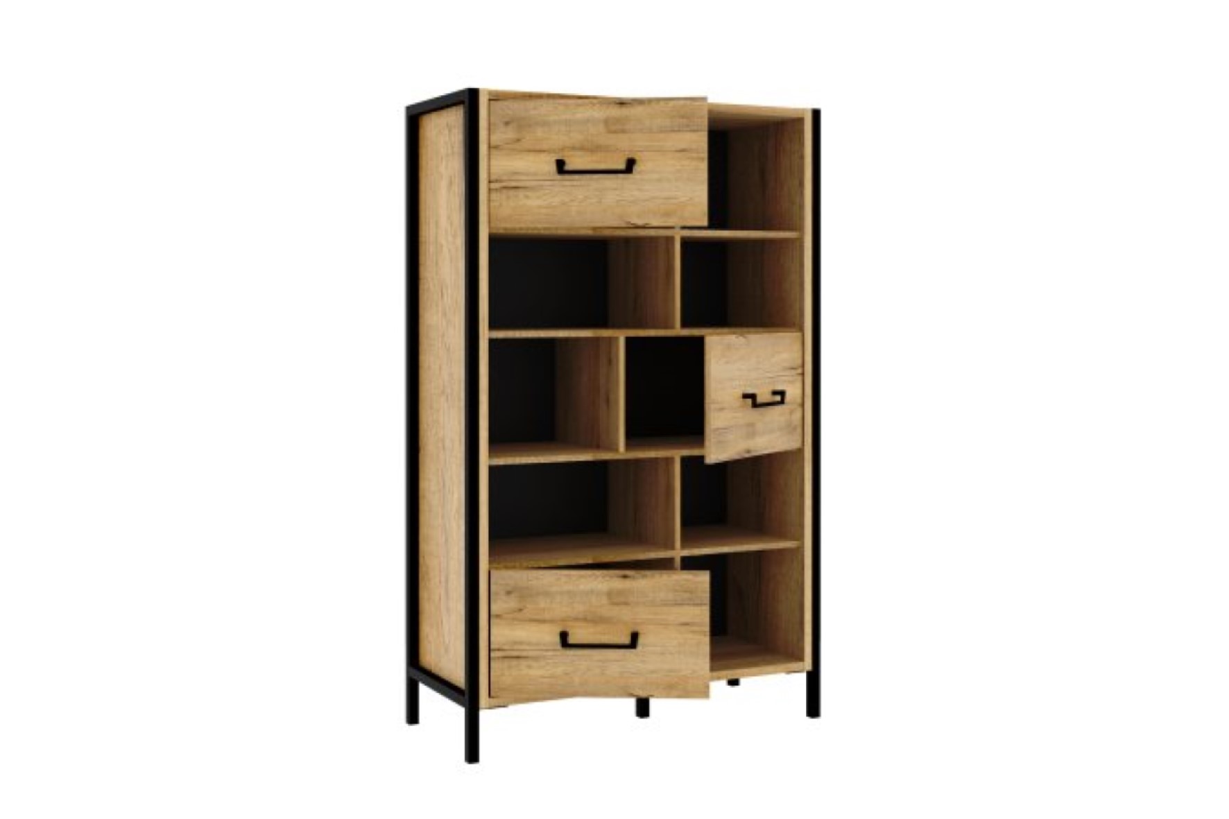 Boekenkast Oriental Tree 94,1x41,5x151,5cm - decor - bartex eik