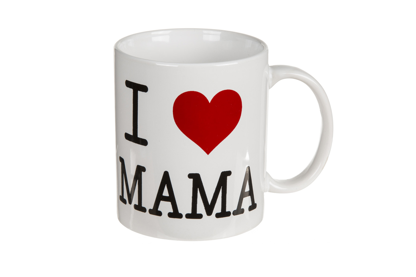 Mok I Love Mama 10x8cm - keramiek - wit