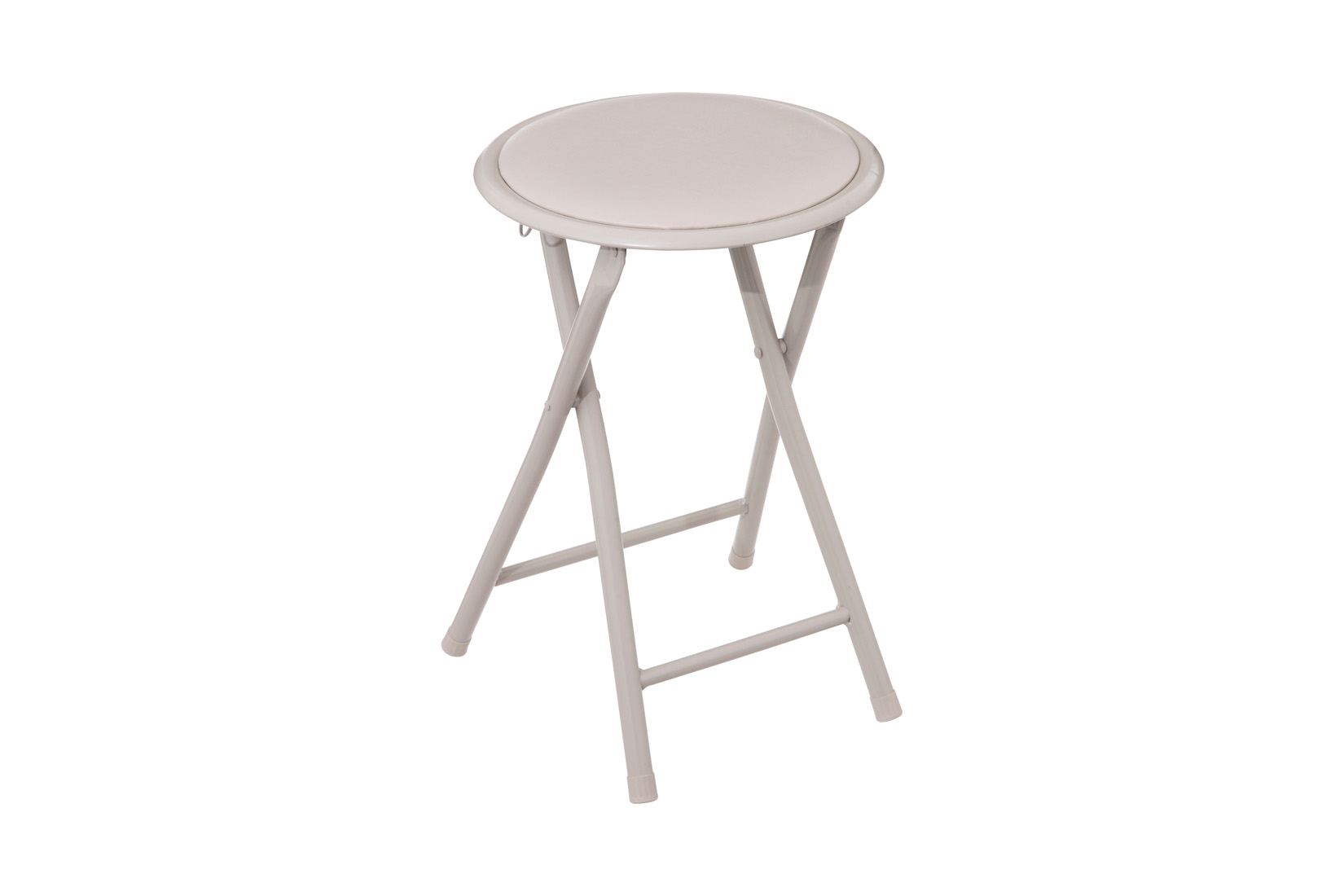 Krukje plooibaar Ø30xH45cm - metaal & PVC - beige