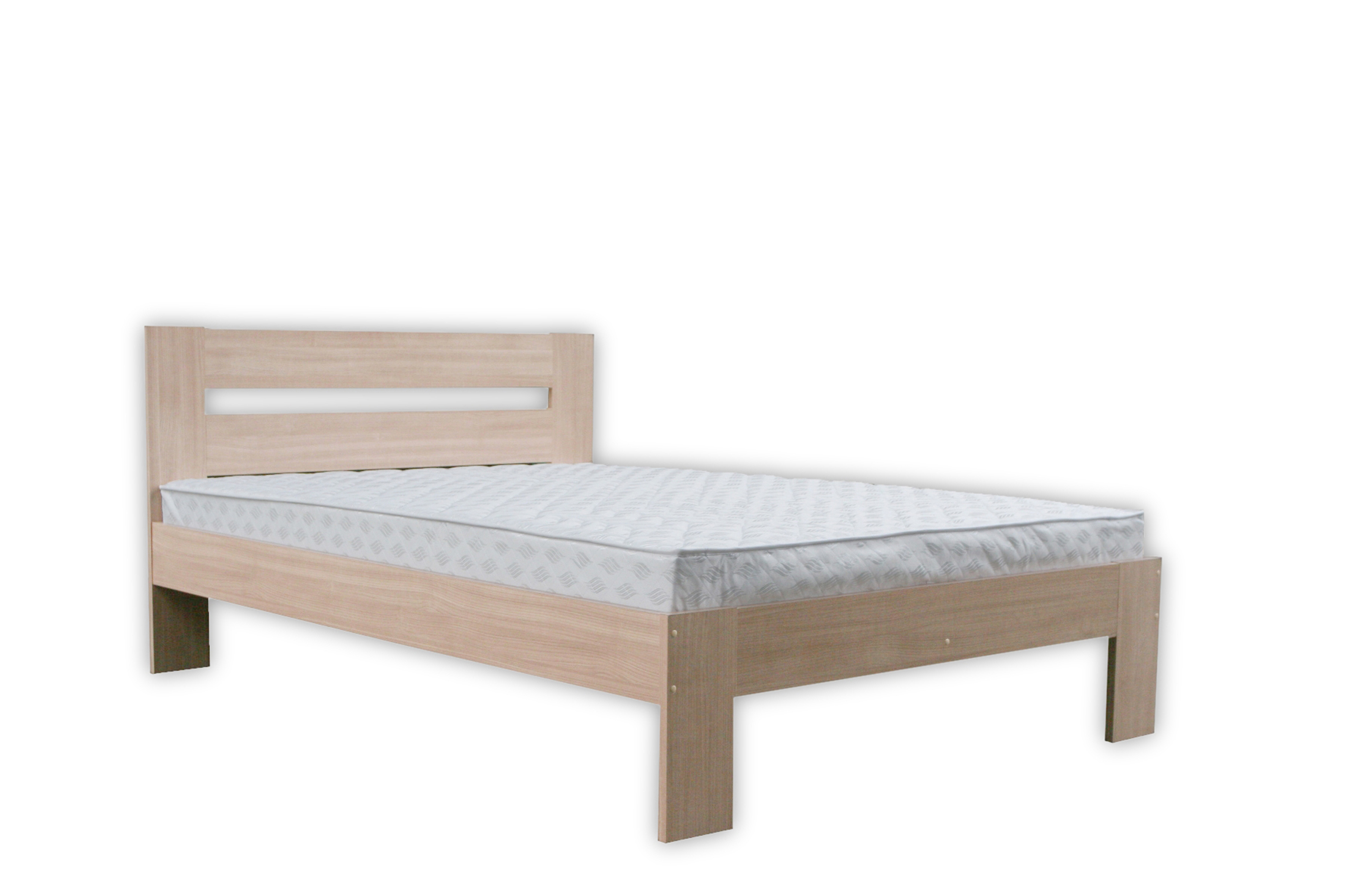 Lit 100x200cm - decor - sonoma avec matelas et sommier
