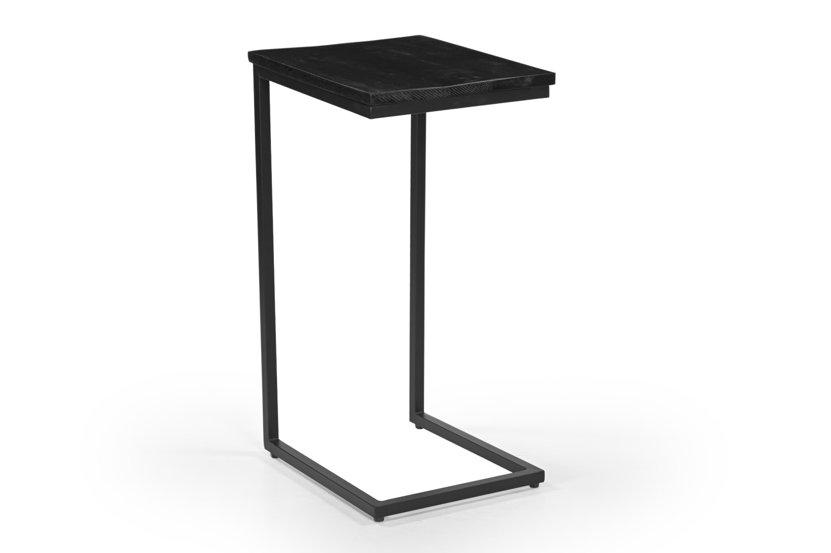 Table ordinateur portable Feline 40x33cm - manguier massif - noir