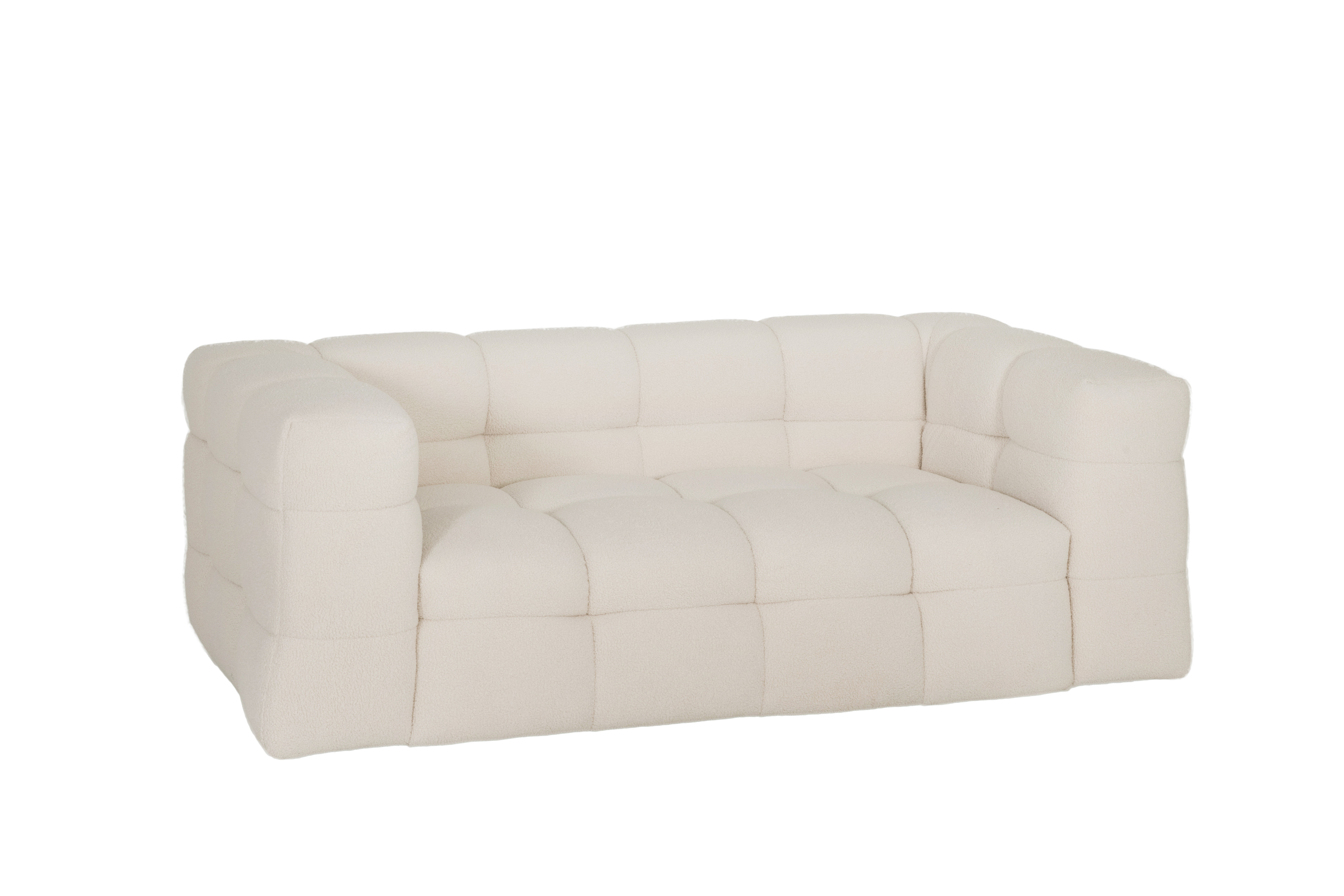 Zetel Bubble 2,5-zit - stof - wit