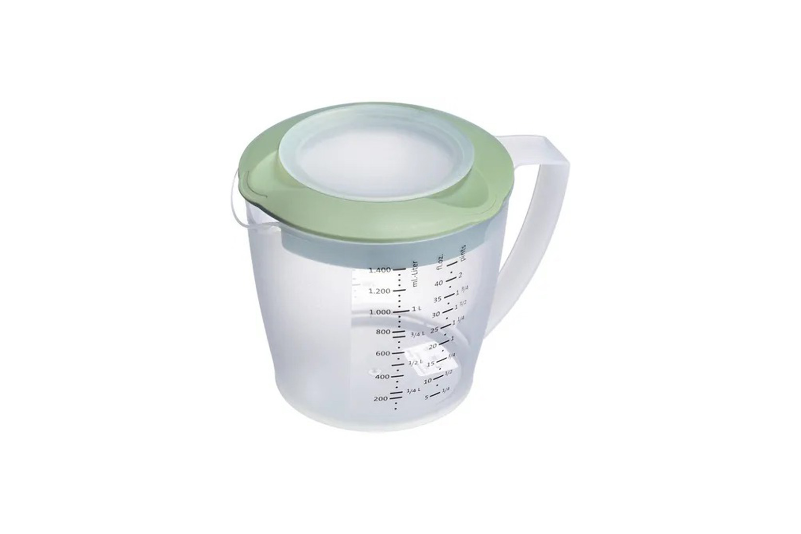 Maatbeker 1,4L - kunststof - muntgroen