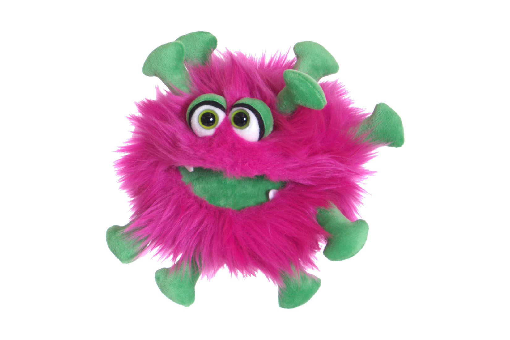 Handpop Kai M. Frei H20cm - polyester - roze/groen