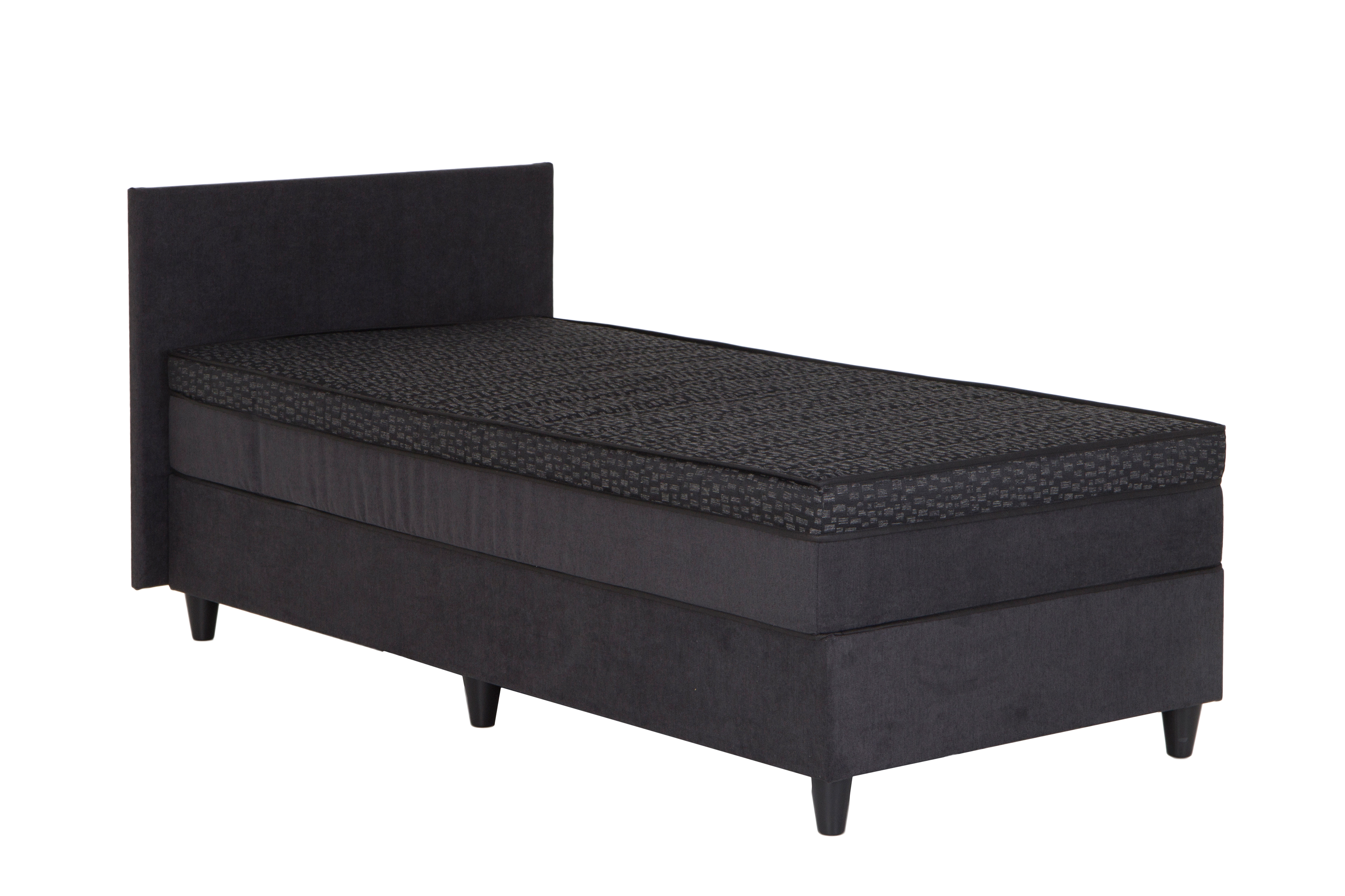 Lit box BOX53 80x200cm - tissu - anthracite