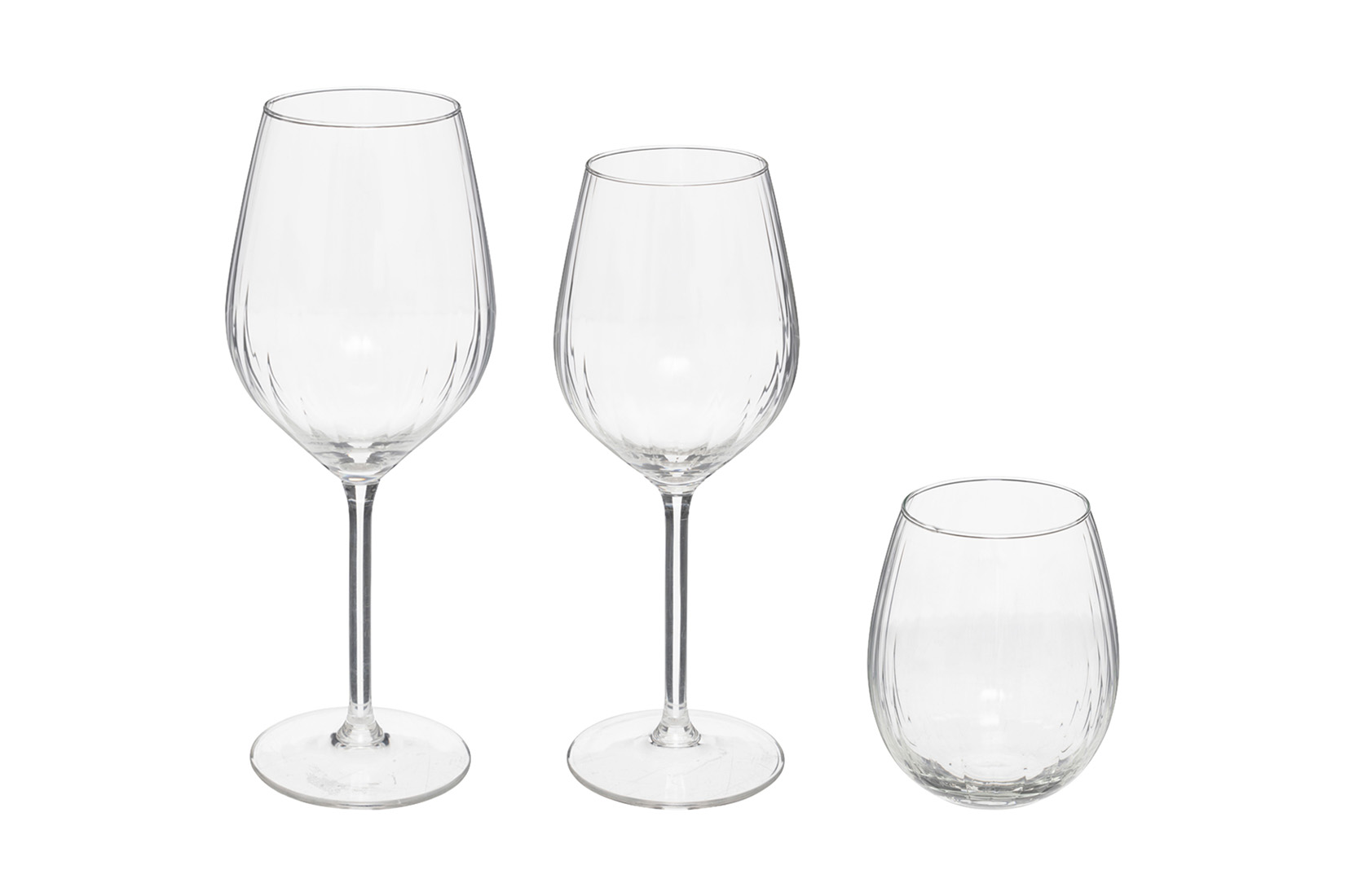 Glazenset Volta 12-delig - glas - transparant