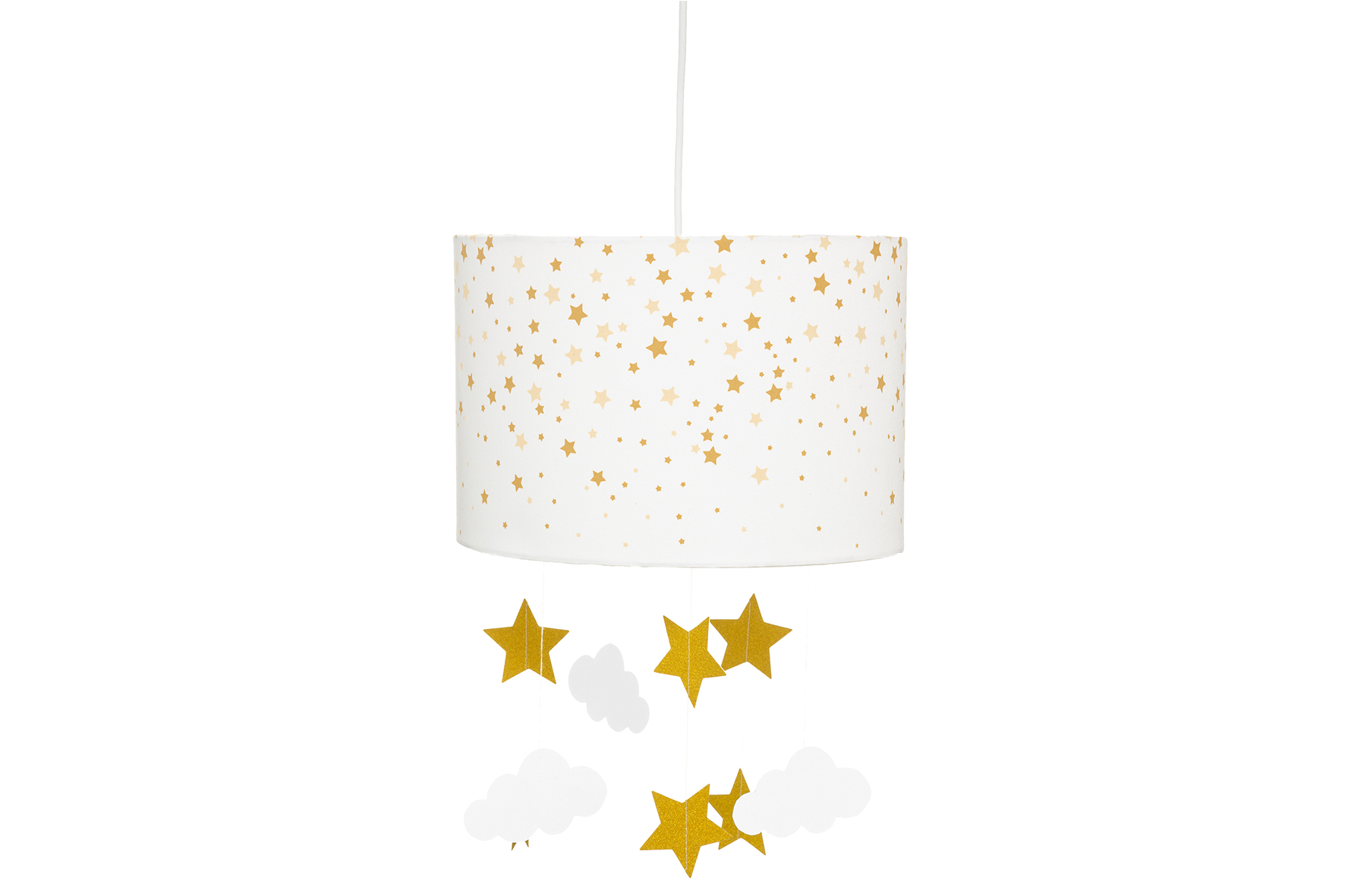 Suspension enfant Avec Etoiles Et Nuages Ø30cm 40W E27