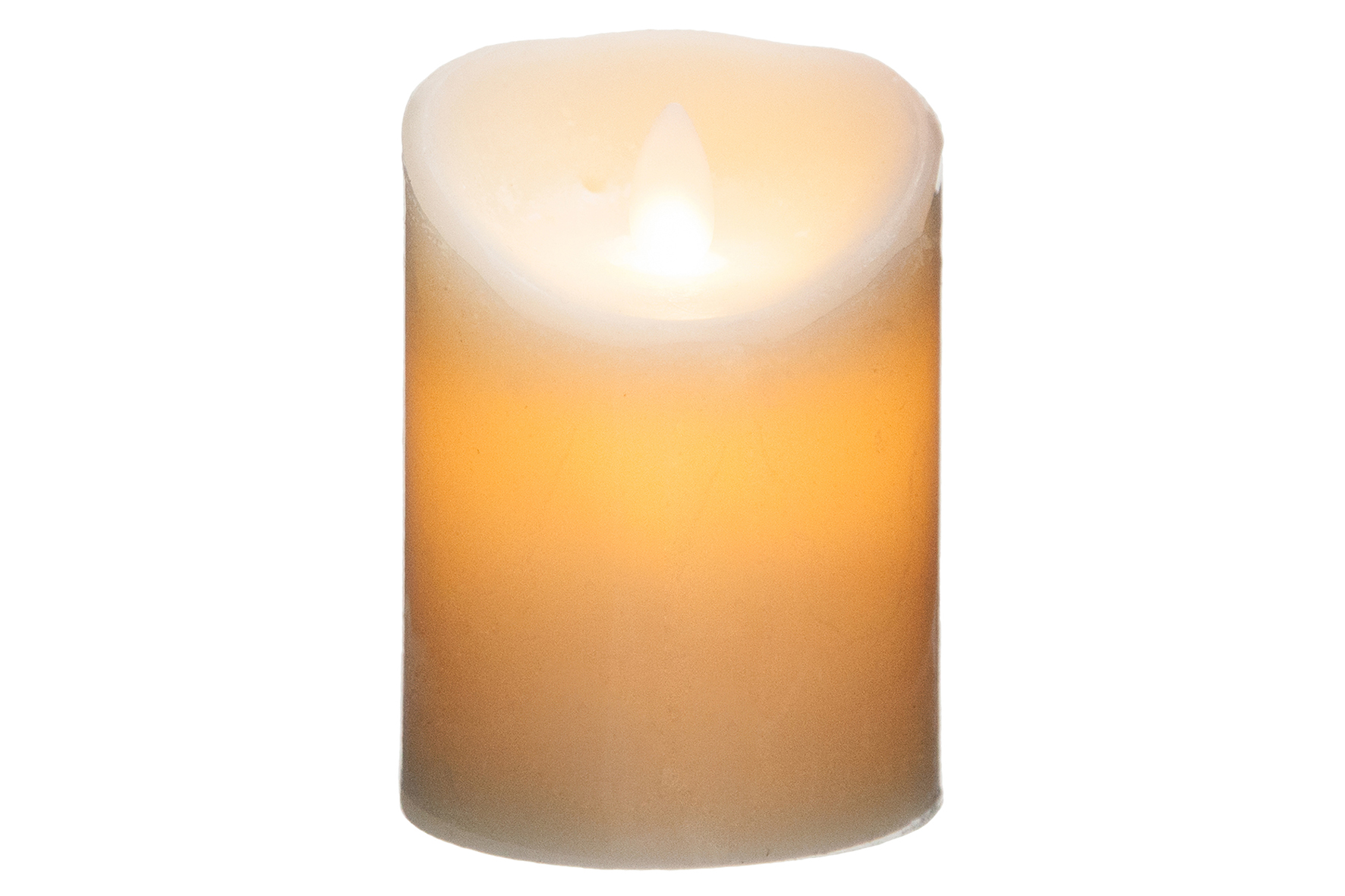 Bougie à LED H14,5cm blanc