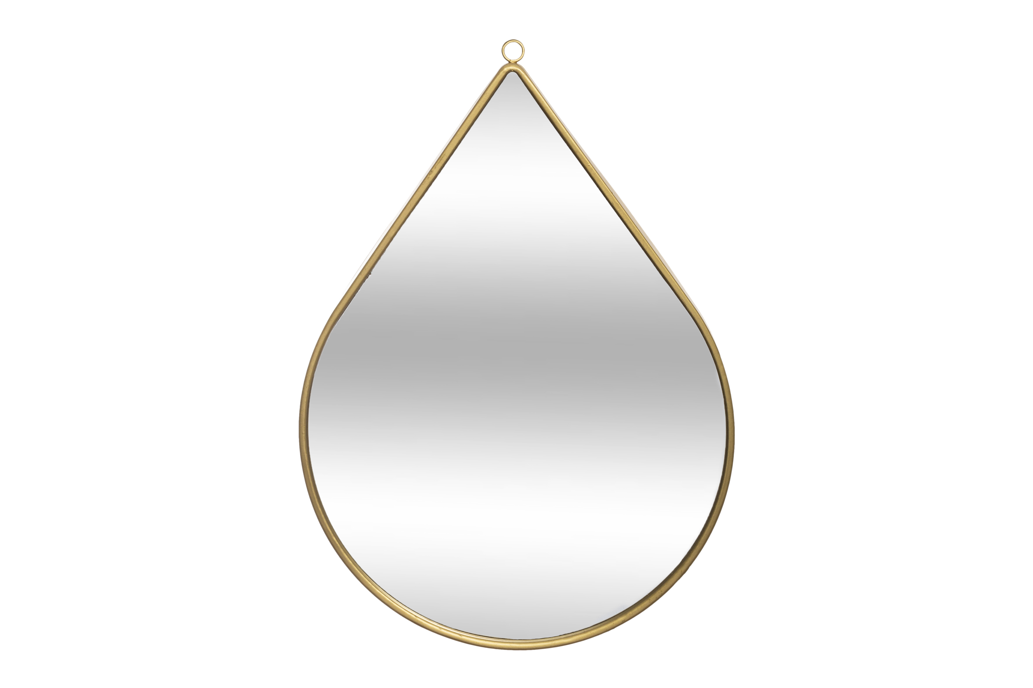 Miroir Drop 21x29cm - MDF & fer - doré