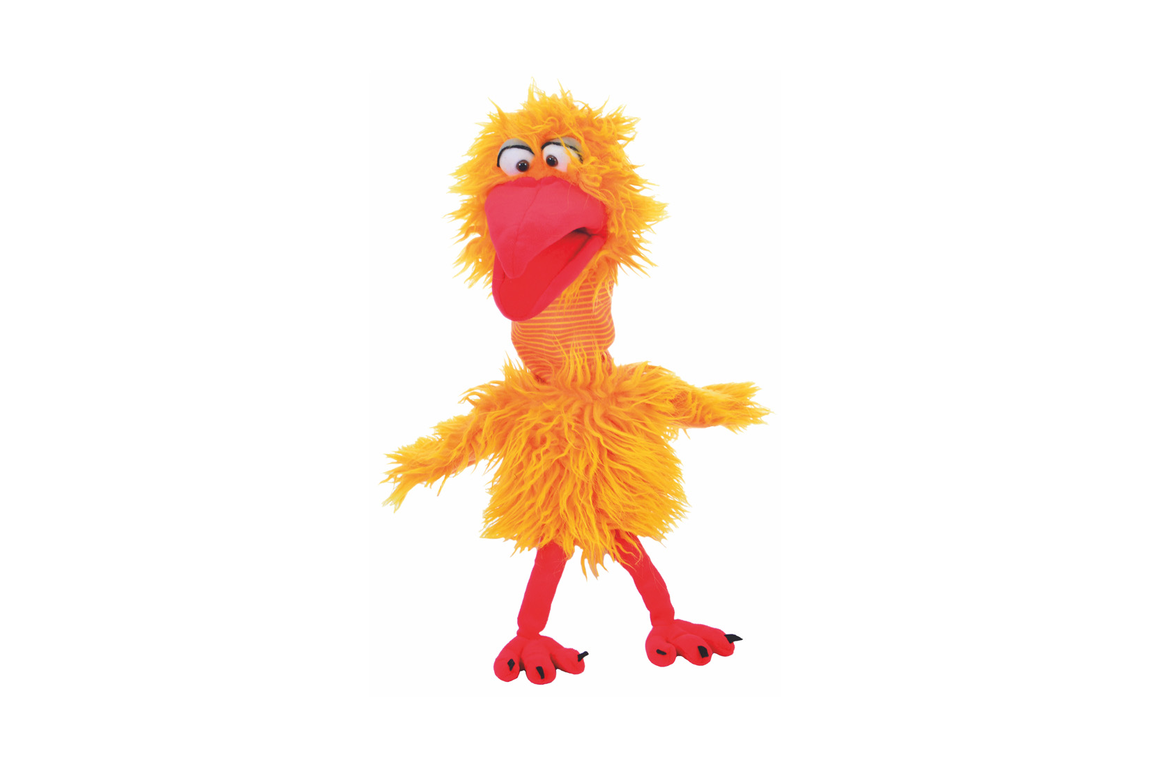 Handpop vogel Karl-H-Kauderwelsch H53cm - polyester - multicolor