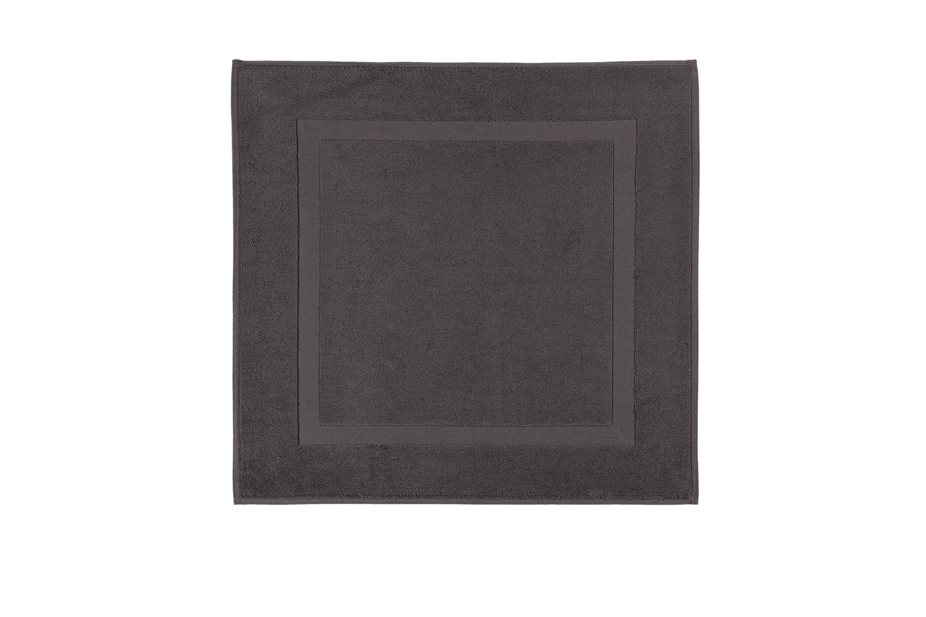 Tapis de bain Una 60x60cm - coton - charcoal