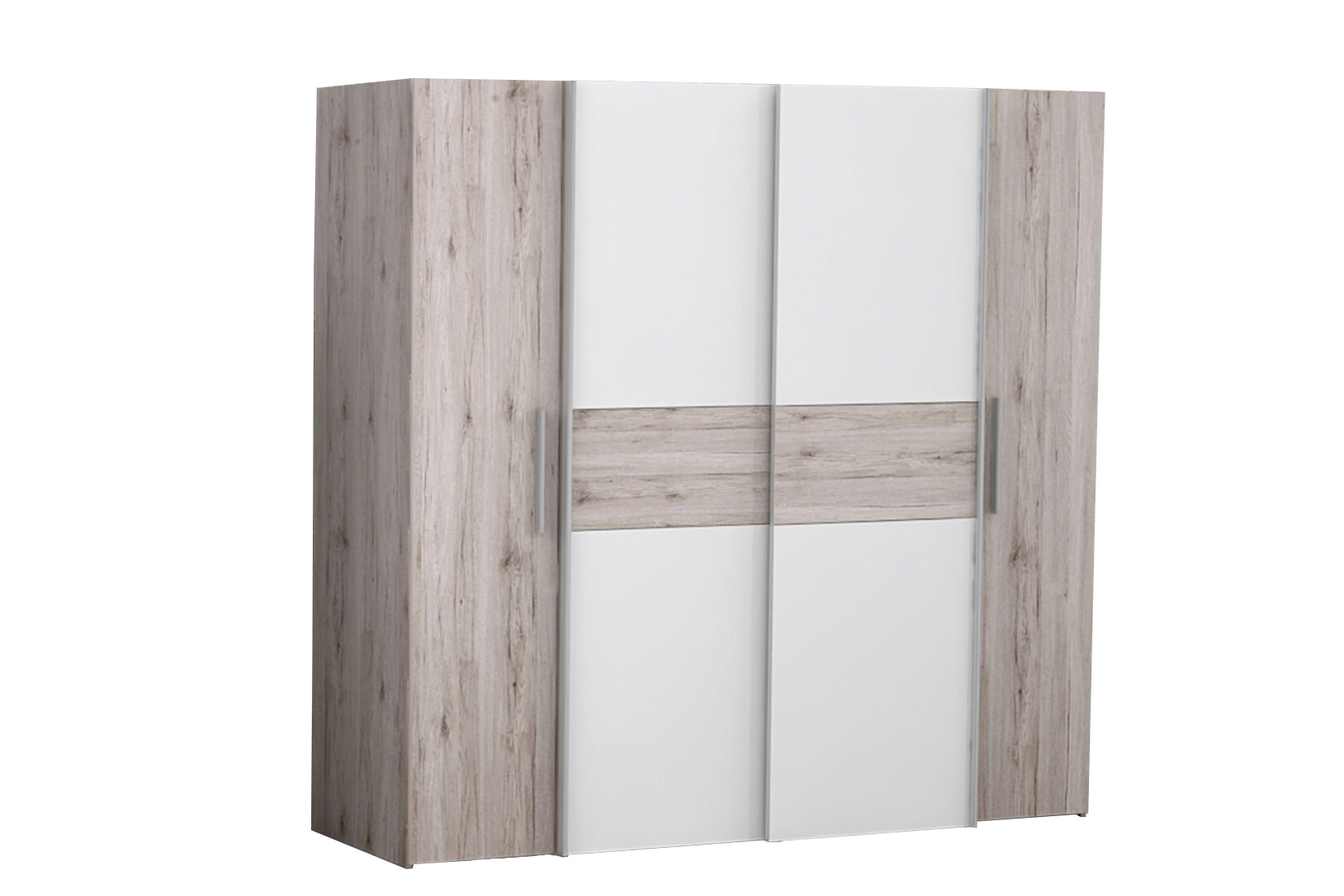 Garde-robe Kalixtus 200cm - décor - chêne sable & blanc