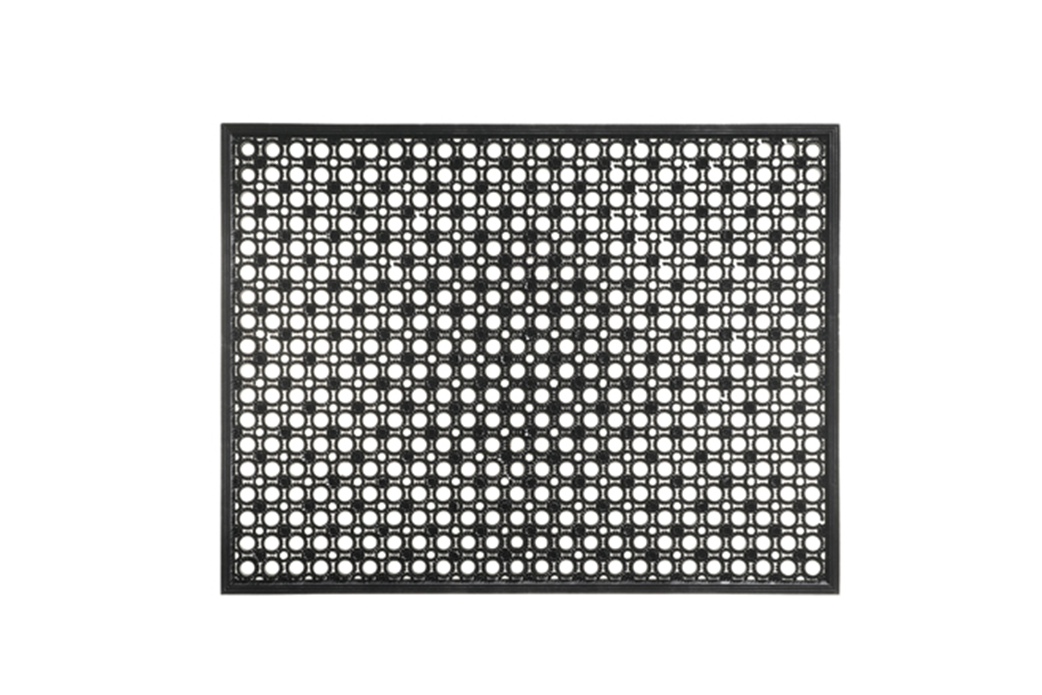 Paillasson Lizzy 48x62cm - vinyle - noir