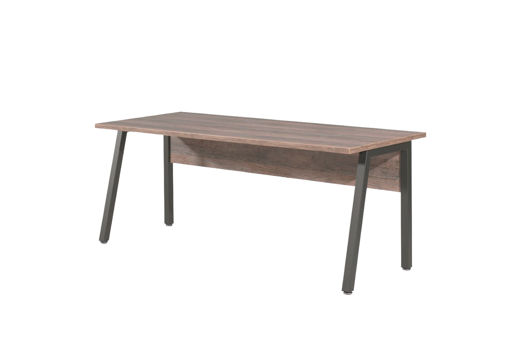 Bureau Pronto 150x80x73cm - mélamine - marron & noir