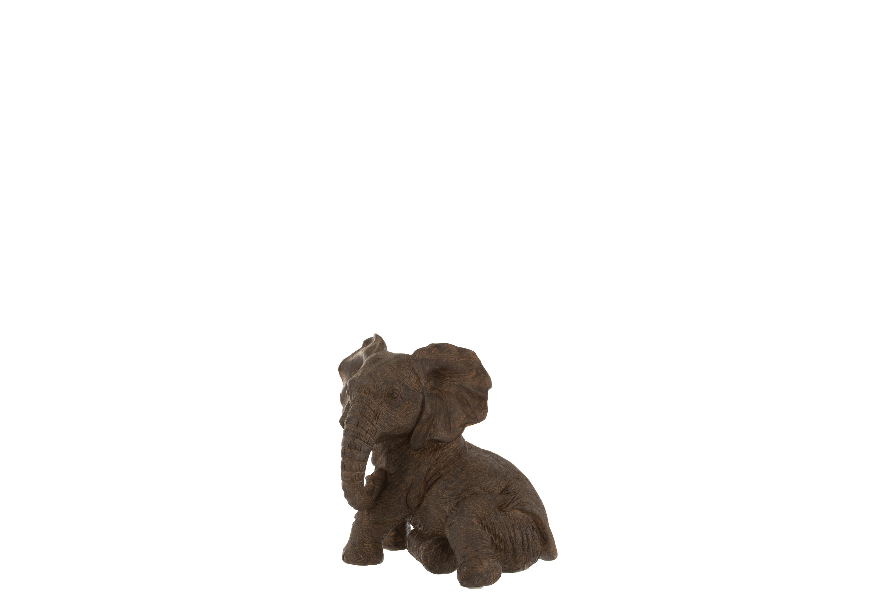 Statuette Éléphant Couché H17,5cm