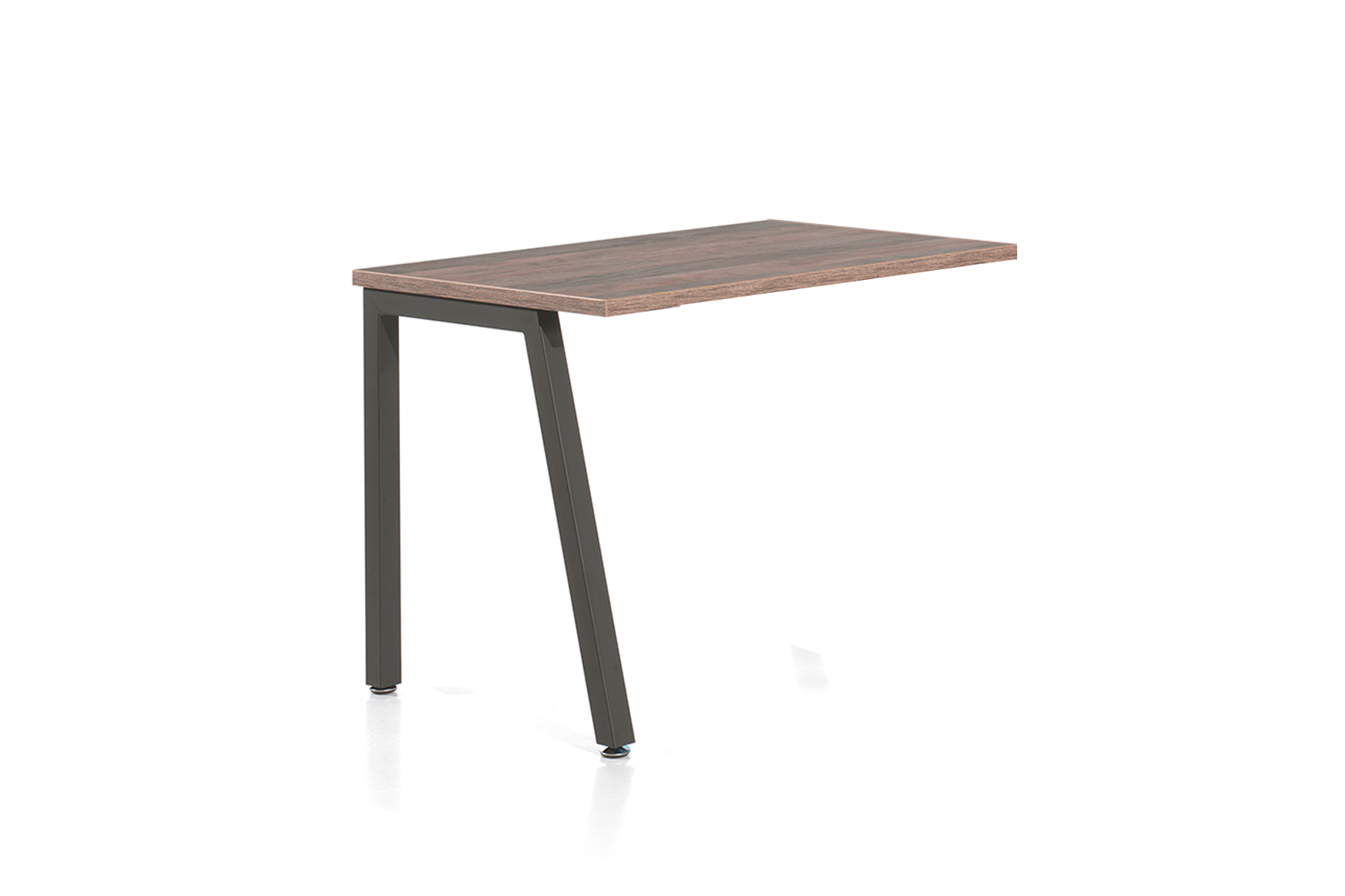Table d'extension Pronto 100x65x73cm - mélamine - marron & noir