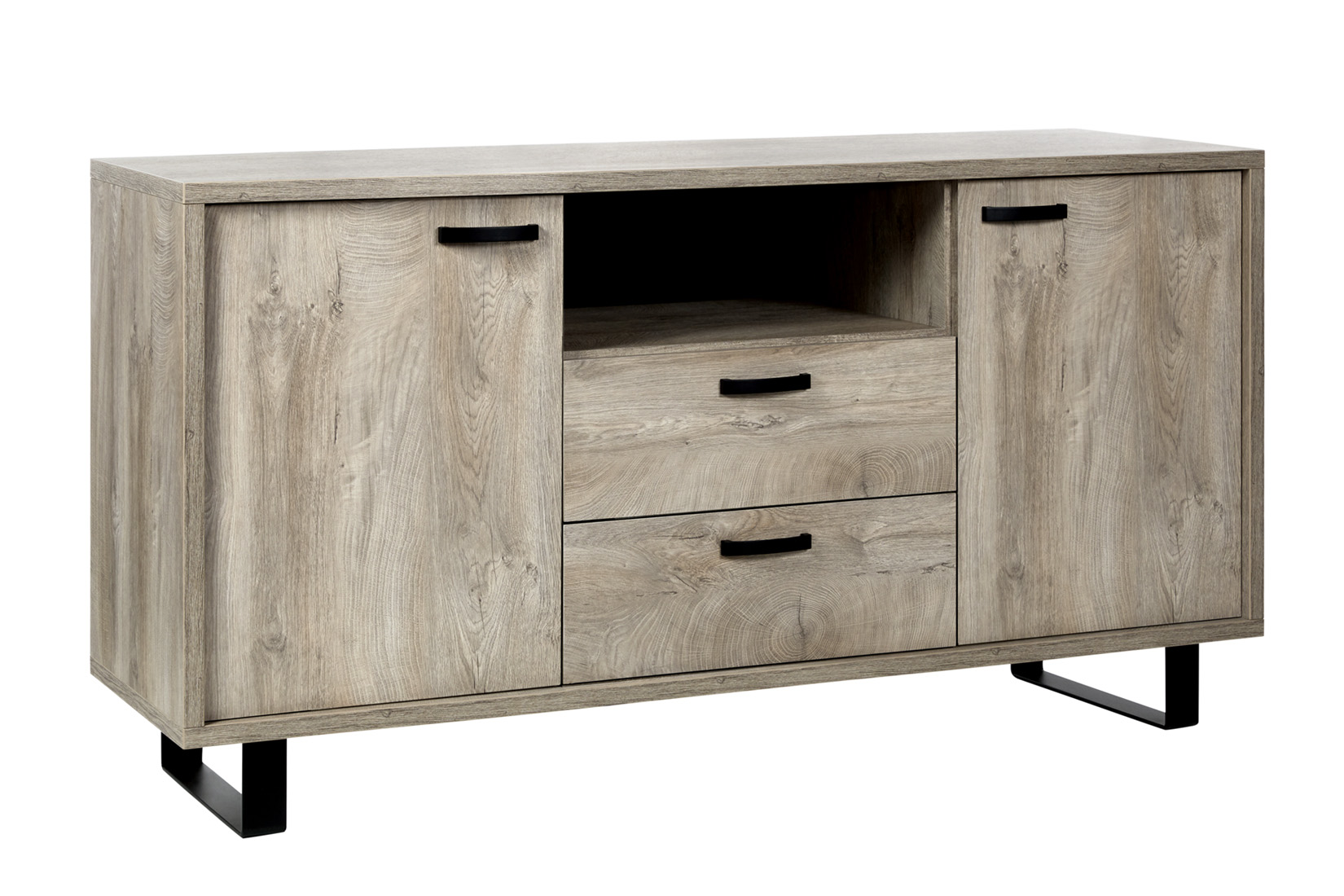 Dressoir Como 2 170cm - melamine - humus eik