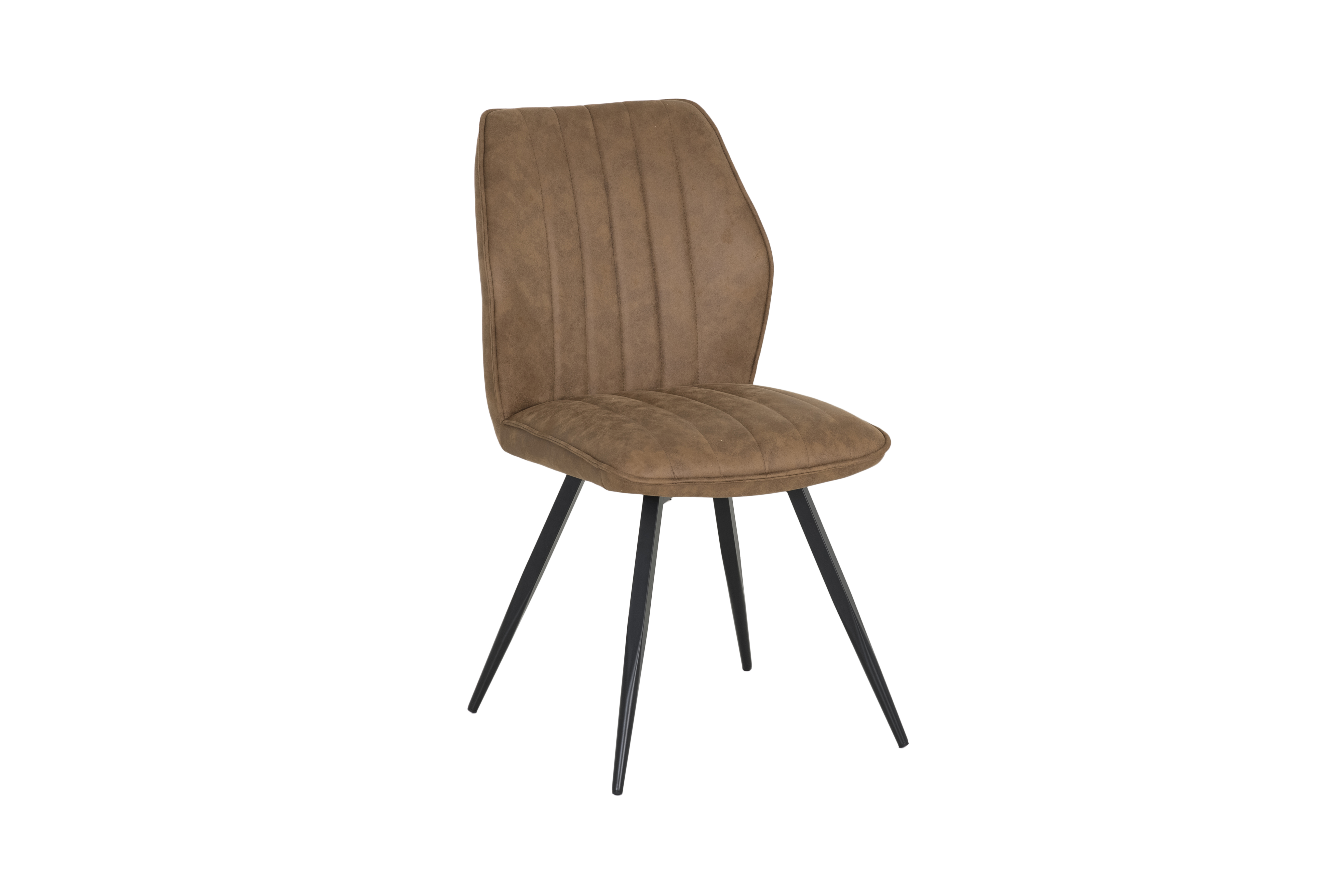 Stoel 47x42x92cm - fluweel - whisky