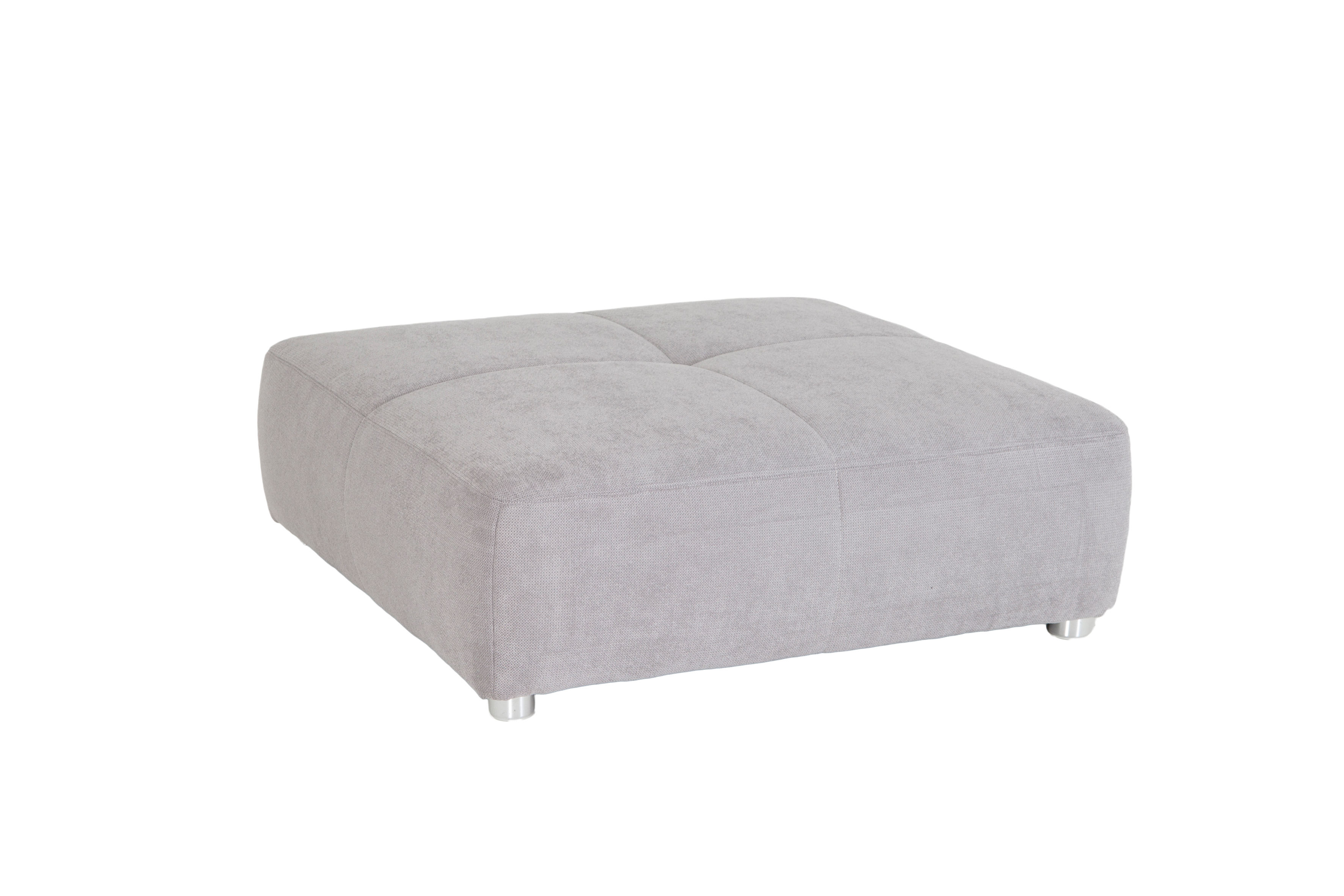 Pouf Gulliver 126x126cm tissu gris