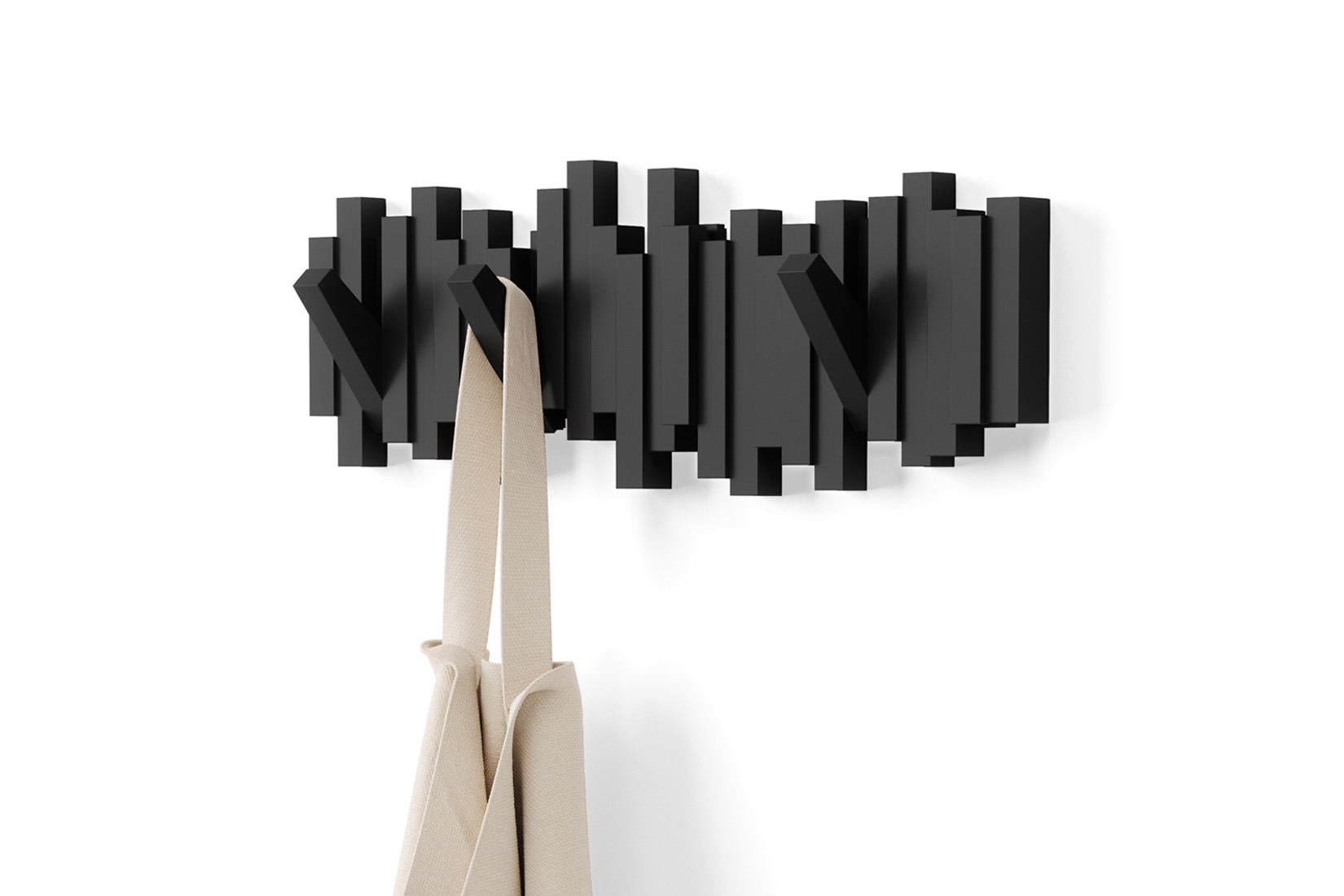 Kapstok Sticks Multi Hook 48,6cm - zwart