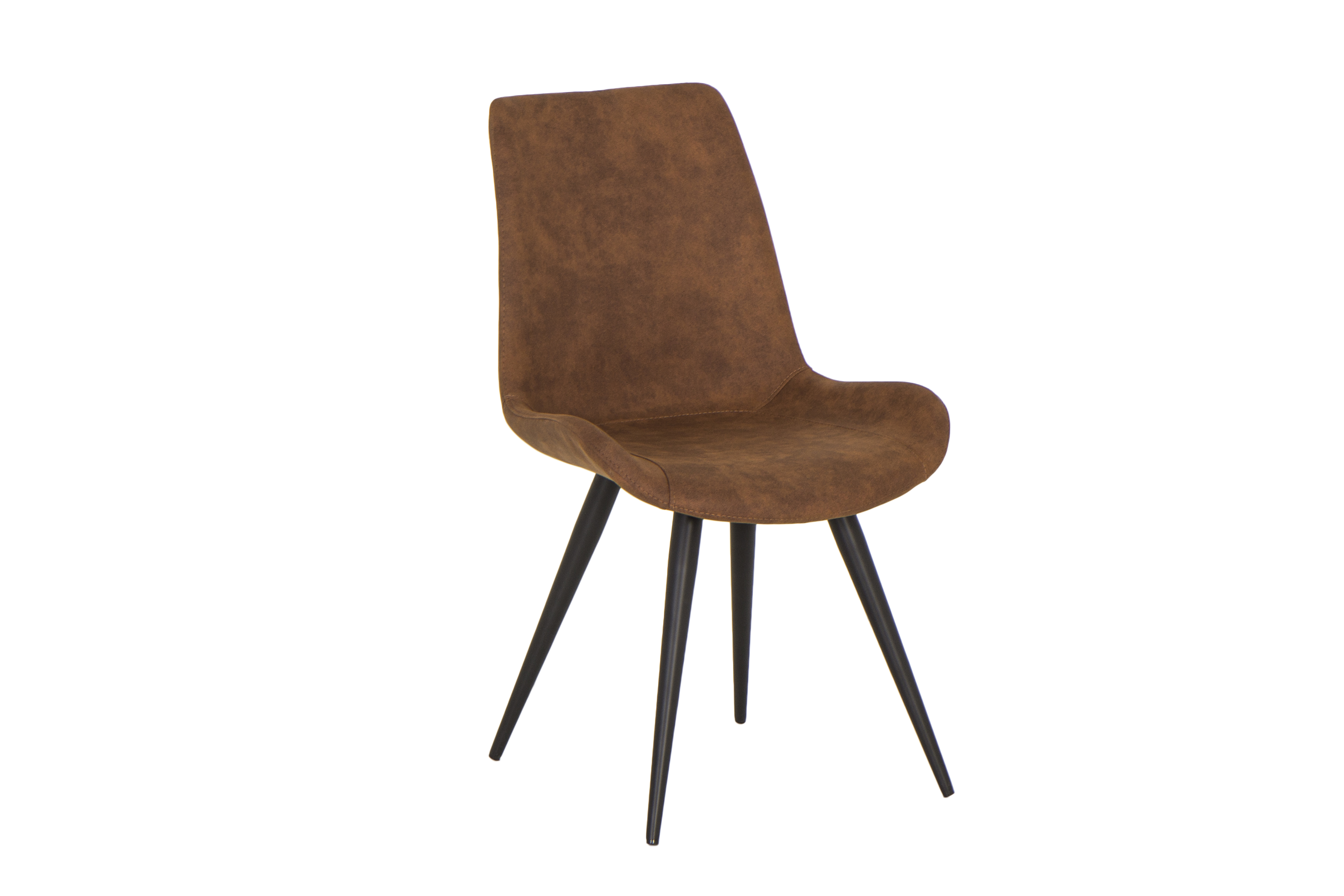 Chaise Fuel 52x60x85,5cm - acier - marron