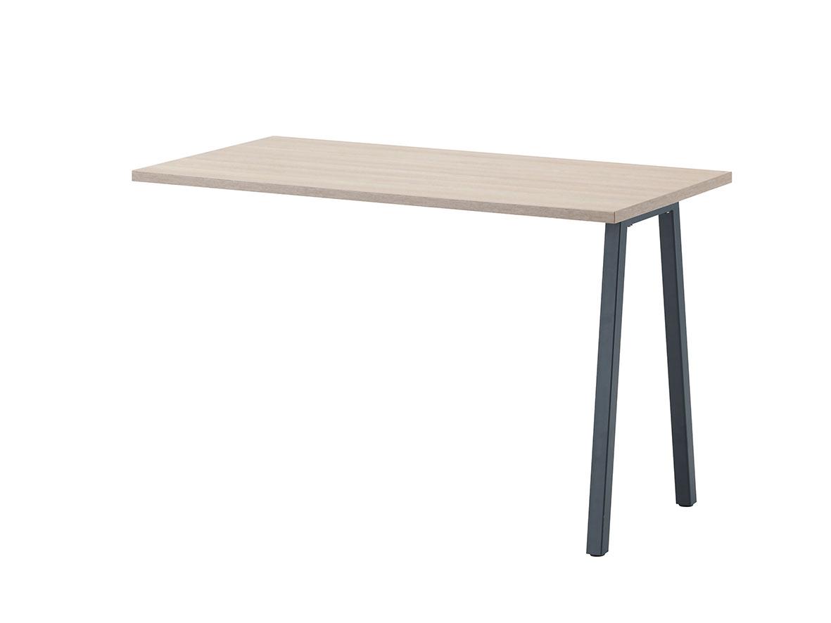 Table d'extension 120x60x75cm - mélamine - marron & gris