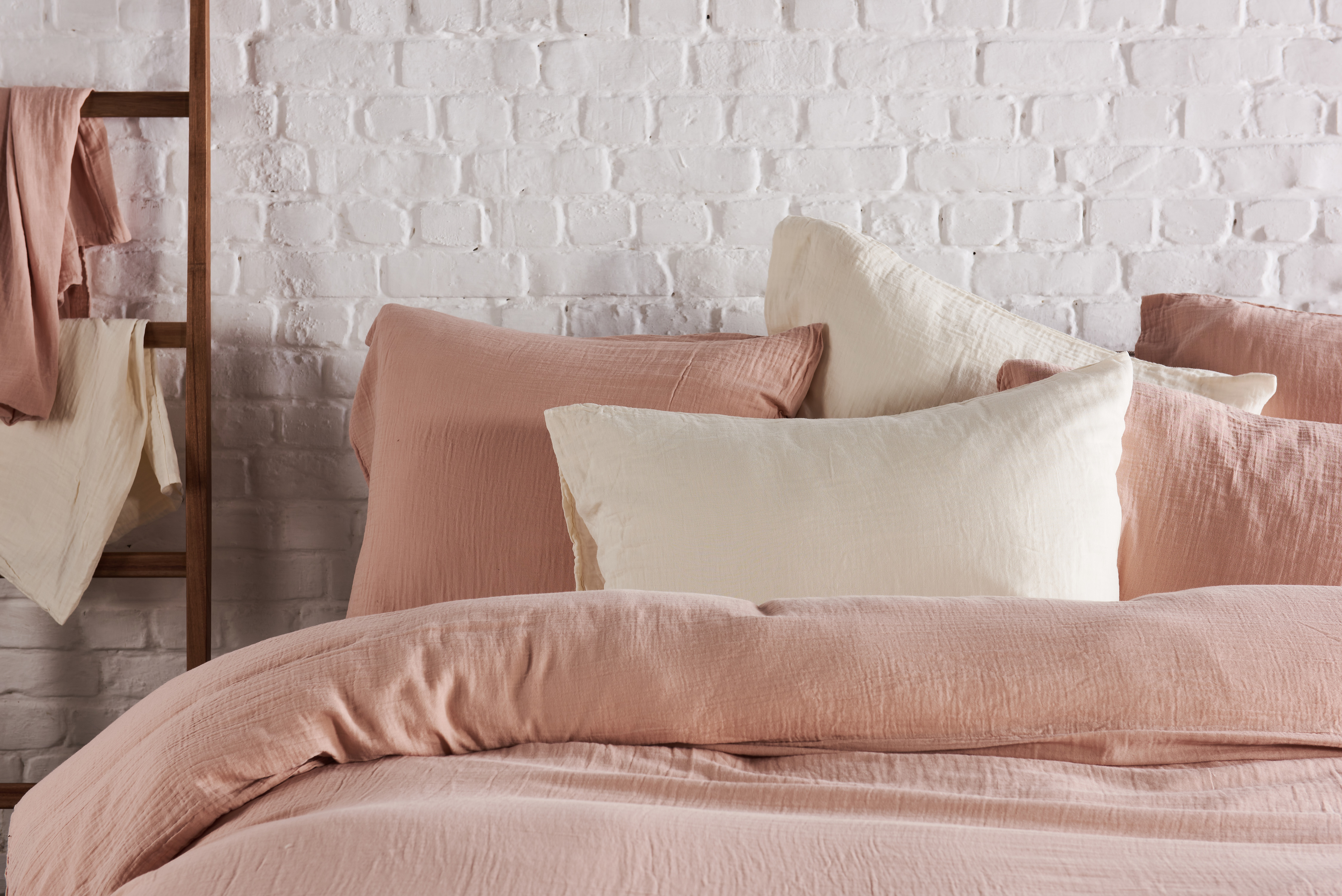 Housse de couette 240x220cm - tétra coton - rose