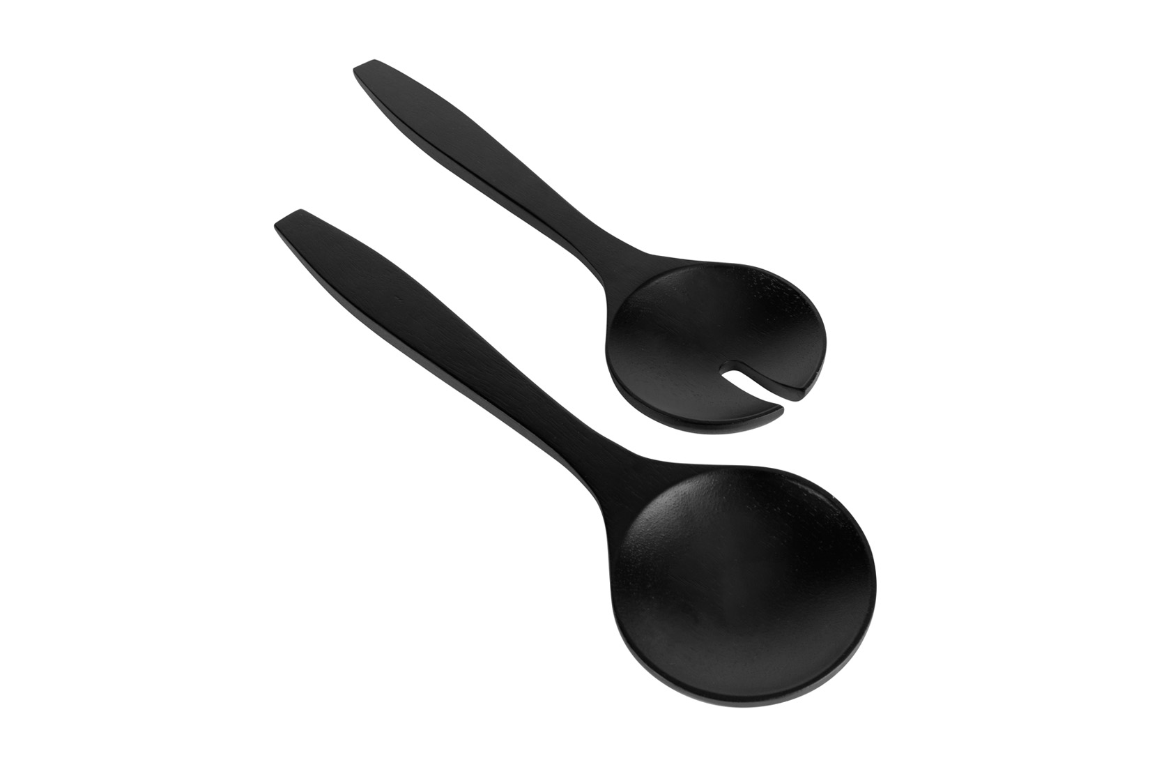 Couverts à salade Black & Wood noir 2 pièces