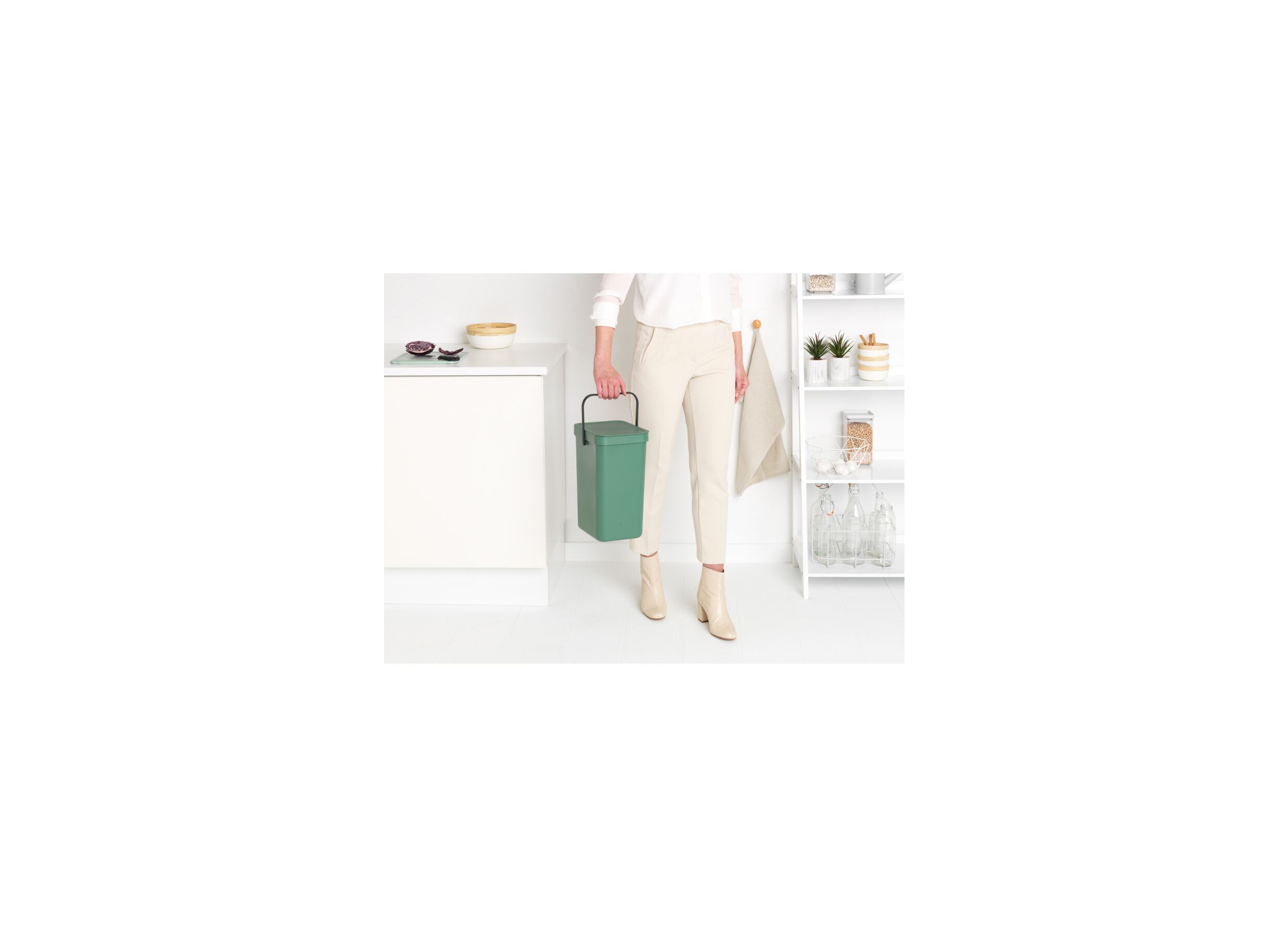 Foto ambiance - Poubelle Sort & Go Brabantia 12L vert