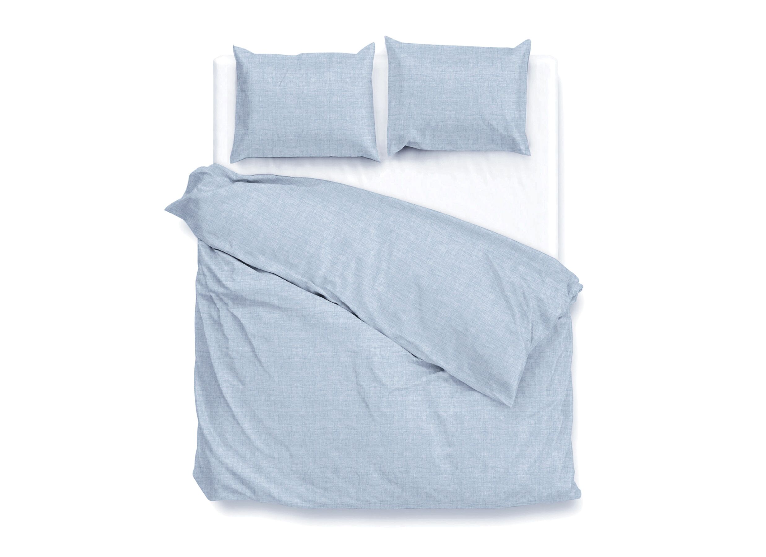 Dekbedovertrek Zohome 200x220cm - katoen - sky blue - Dekbedovertrek Zohome 200x220cm - katoen - sky blue