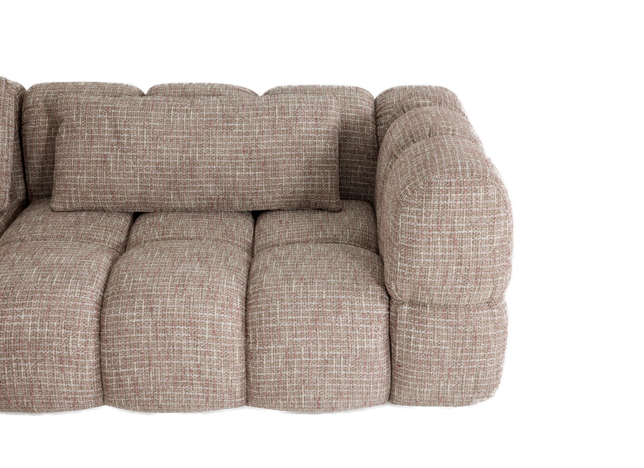 Detailfoto - Hoeksalon Parkaway 350x270cm - stof - roze