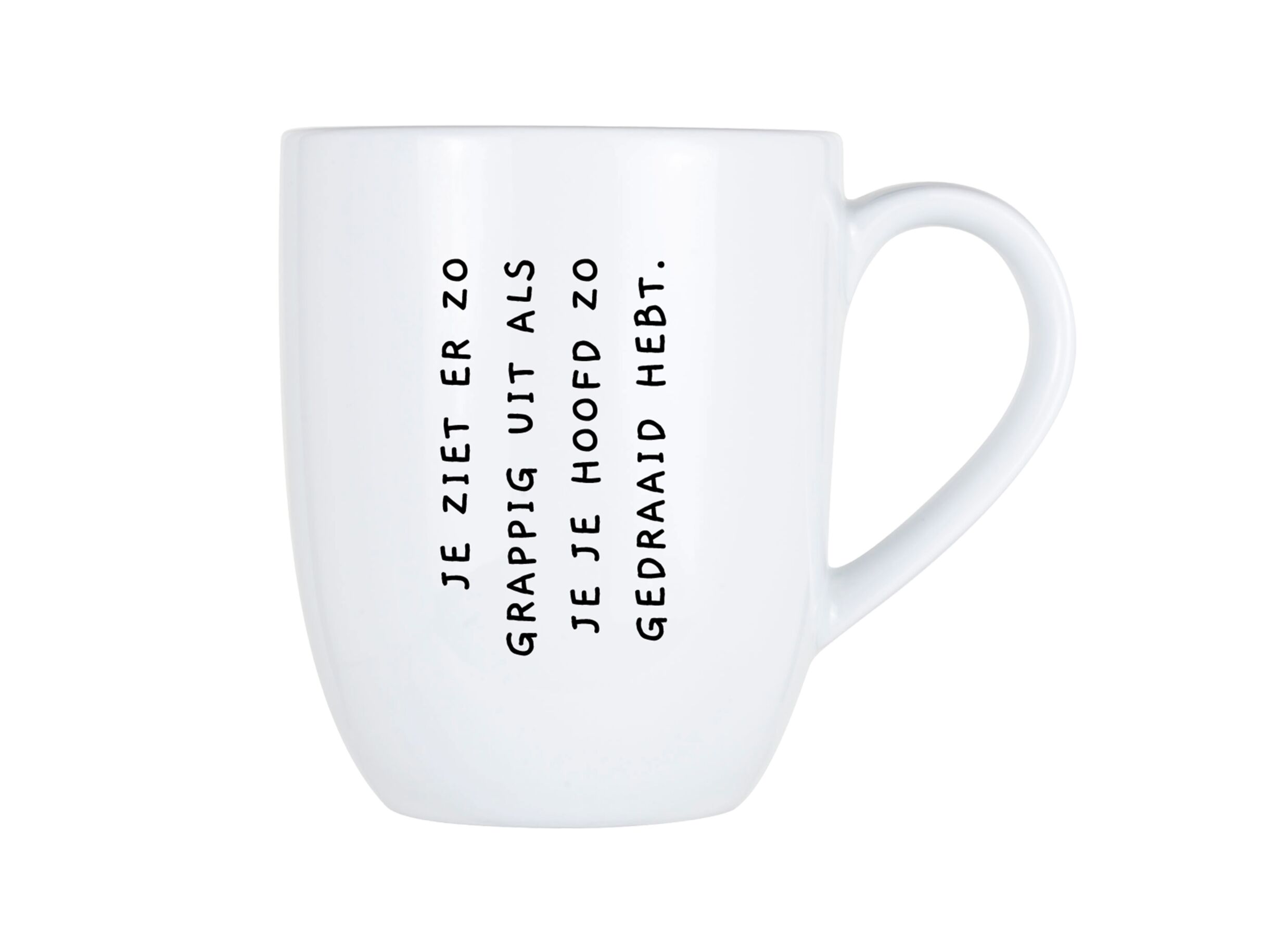 Hoofdfoto - Mok Cosy Je ziet er zo grappig uit 53cl - porselein - wit