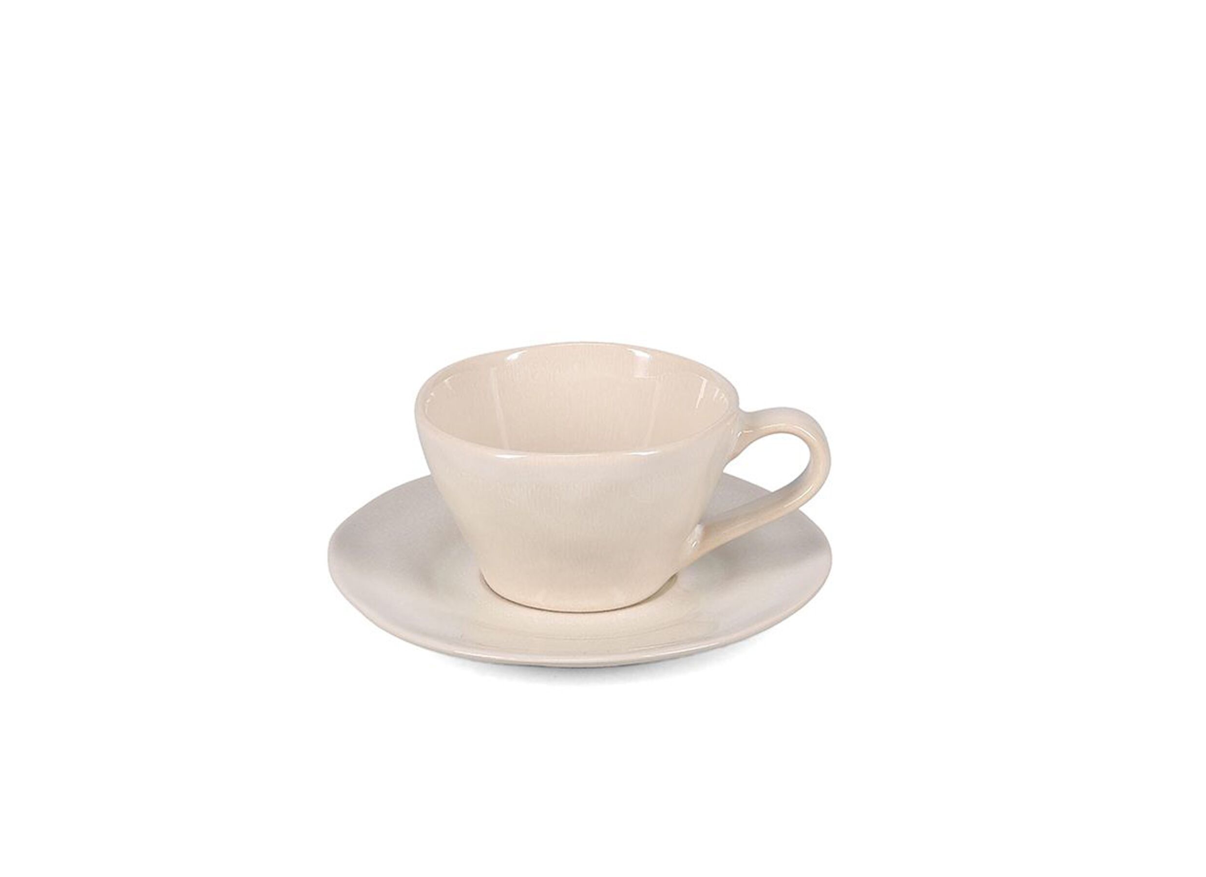 Photo ensemble - Mug Rocca 18cl - stoneware - beige