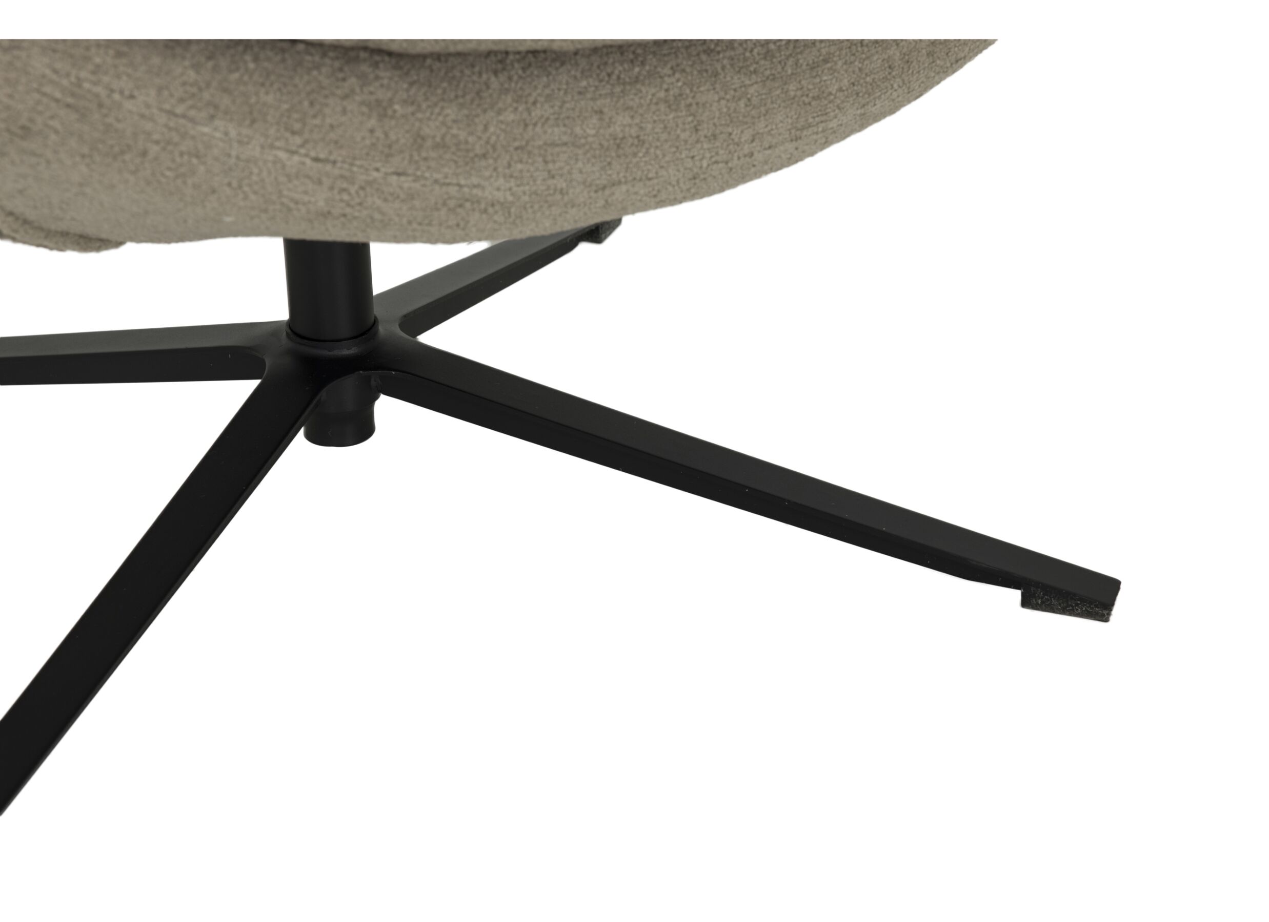Fauteuil pivotant Pole Pole 82x92x100cm - tissu - beige