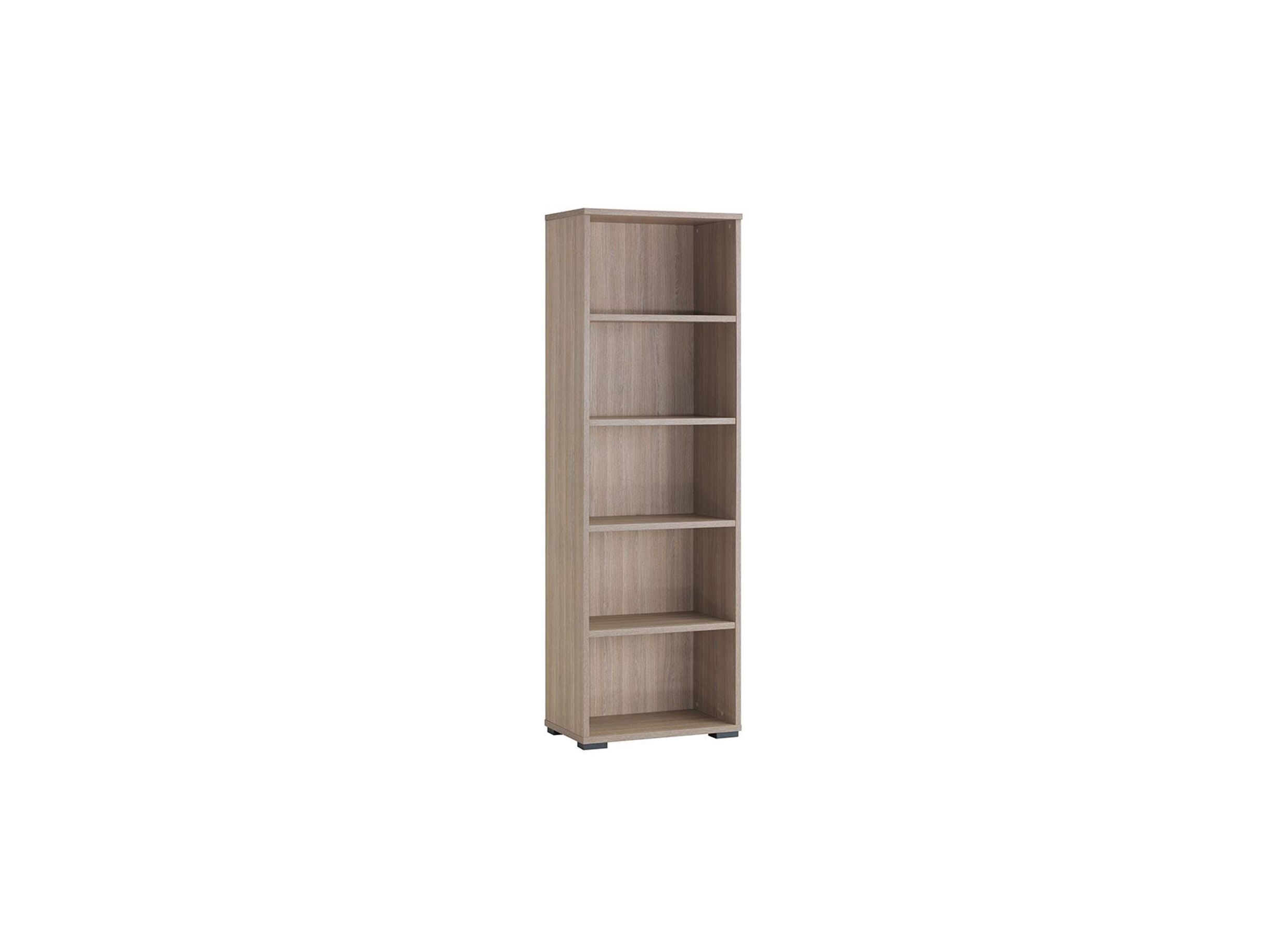 Boekenkast 70x40x213cm - melamine - bruin & grijs