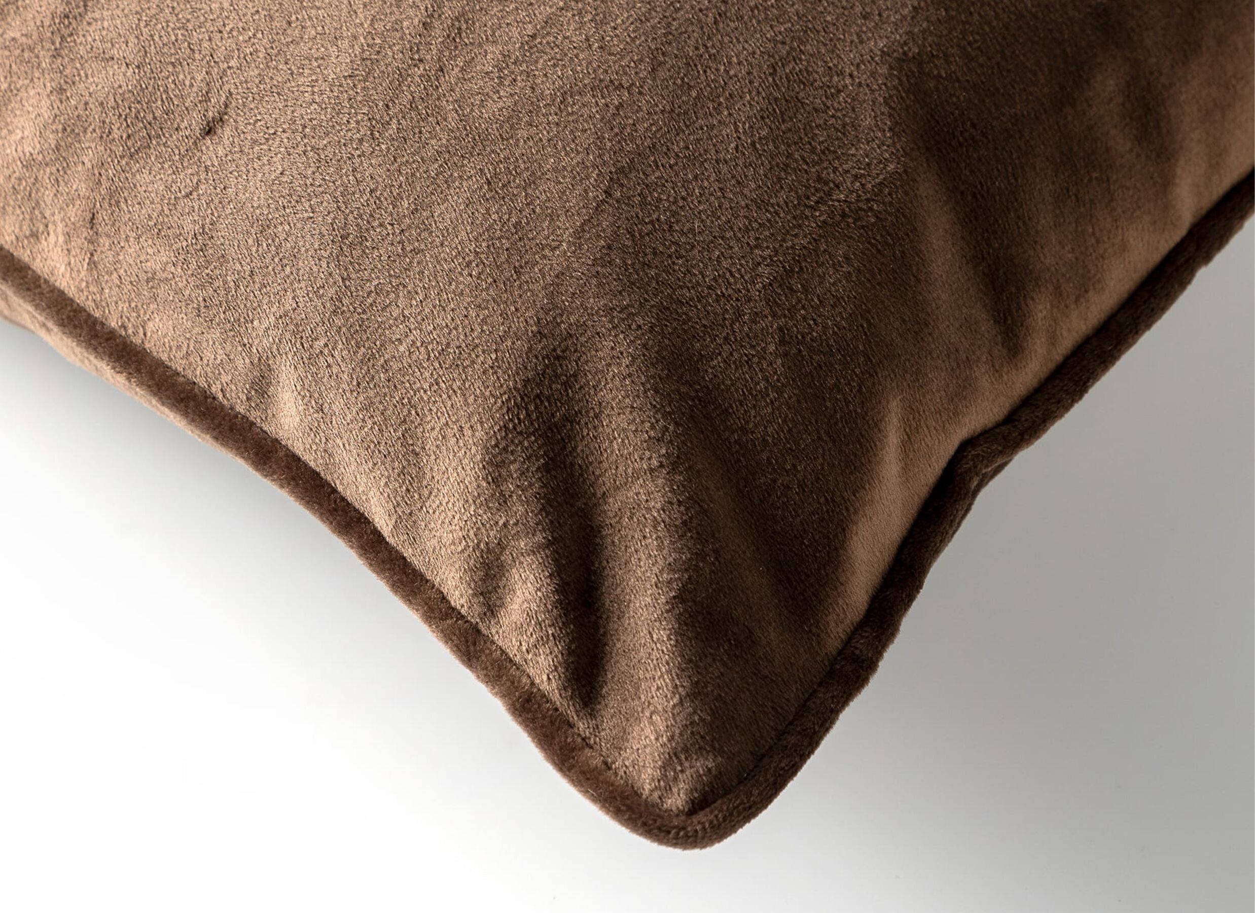 Detail - Coussin Finn 45x45cm - polyester - chocolat martini